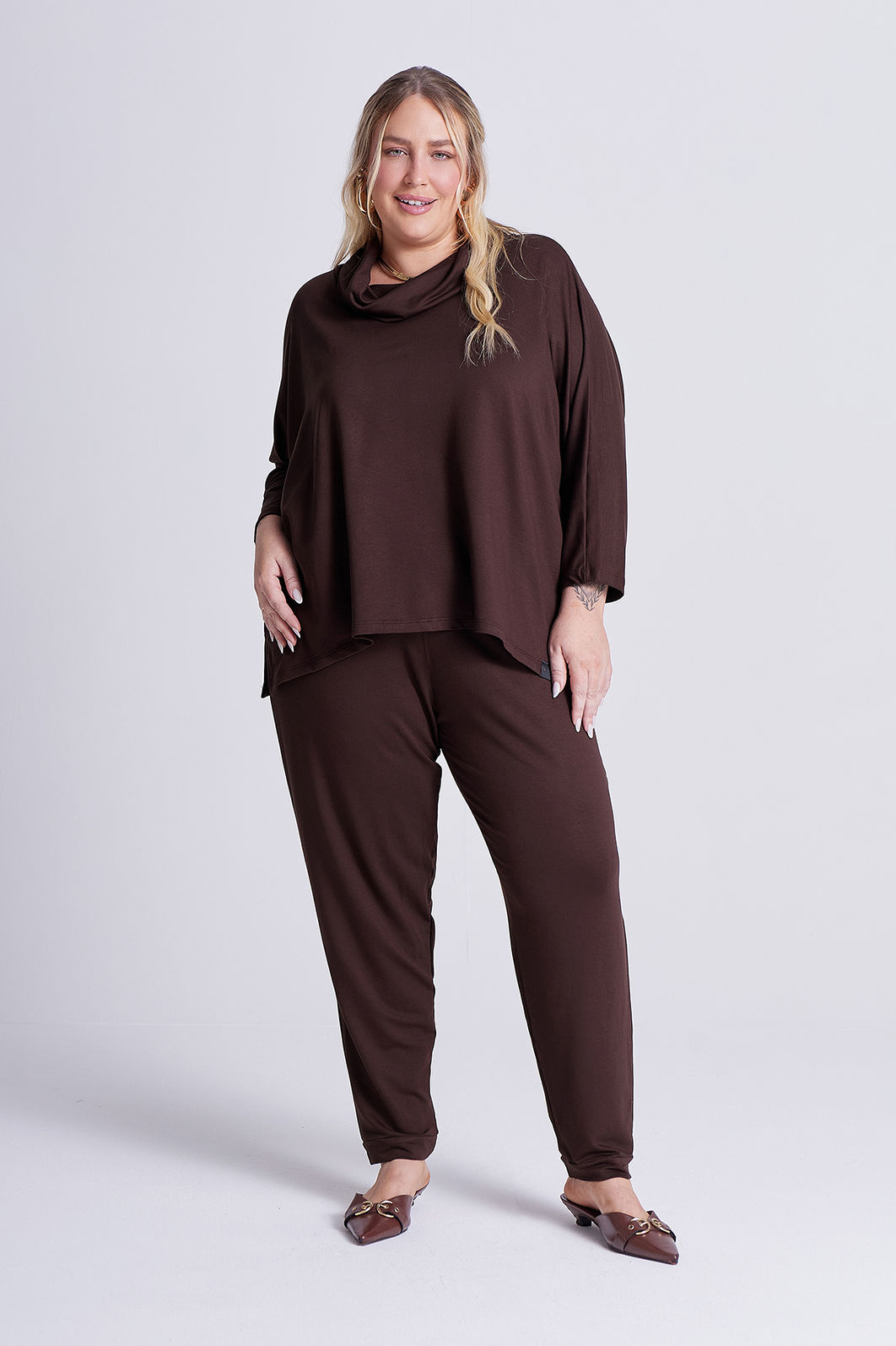 Blusa Agatha Café Blusa Agatha Café