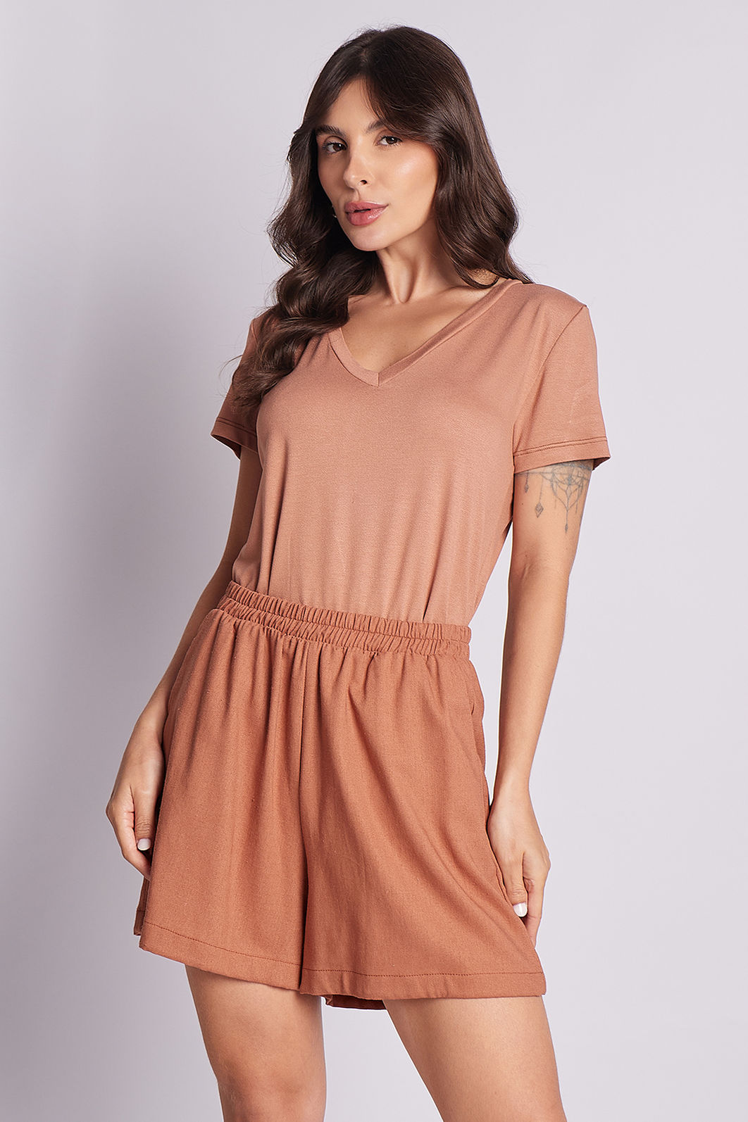 Blusa Regina Mocha Blusa Regina Mocha