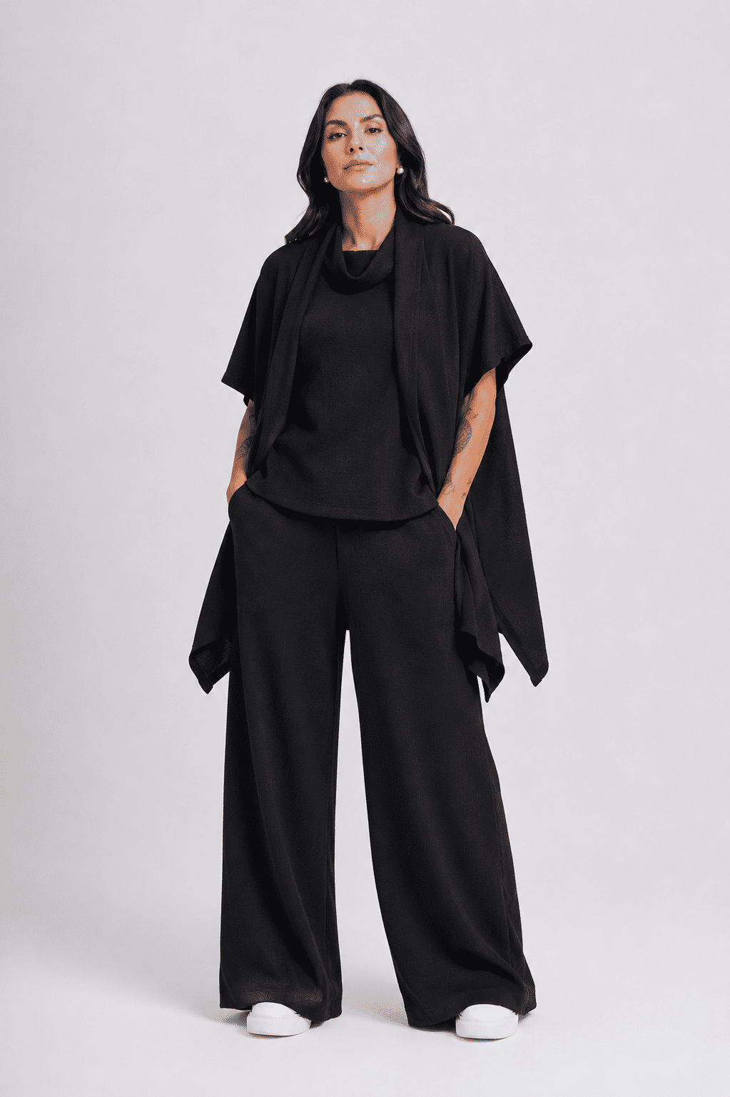 Kimono Capri Preto Kimono Capri Preto