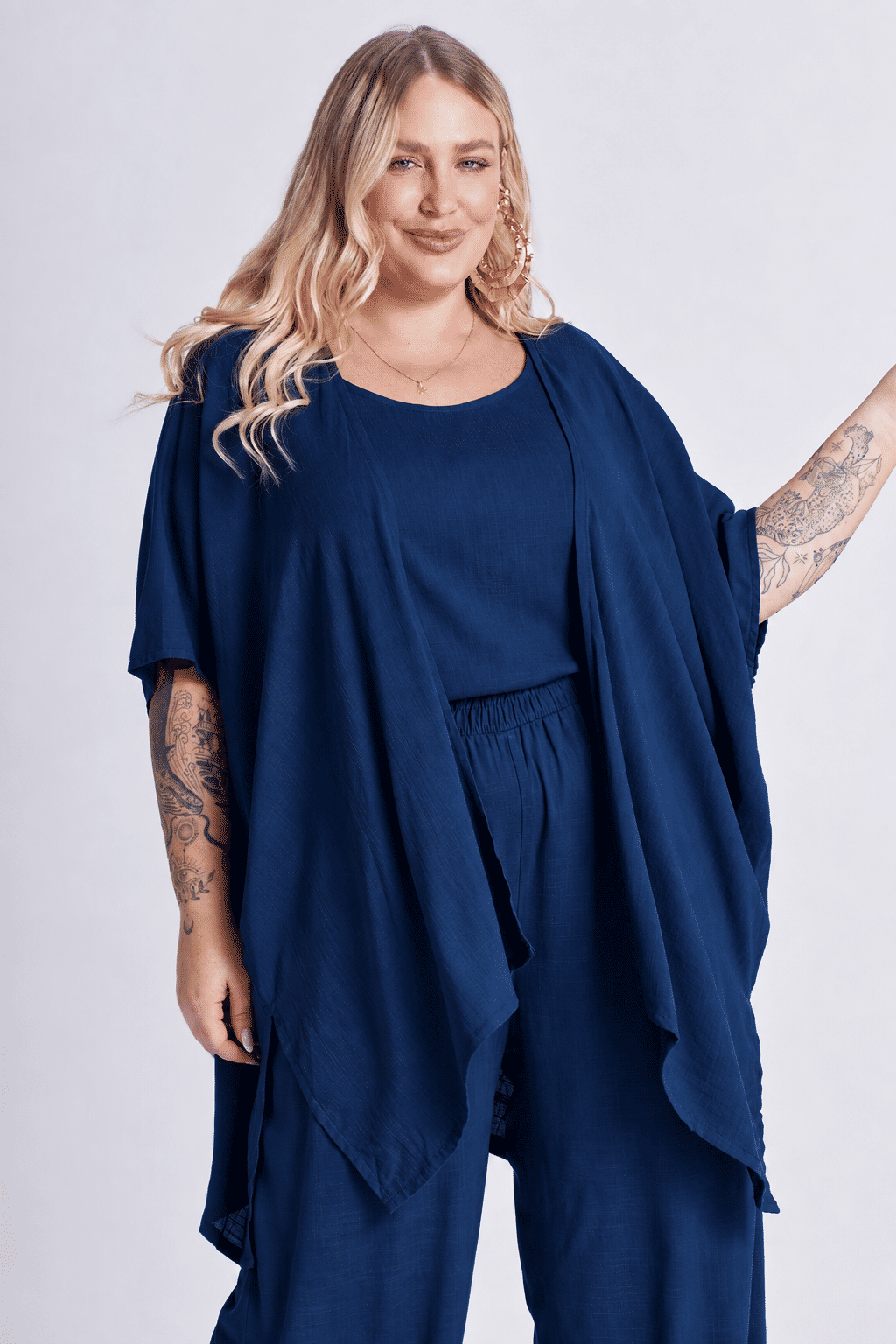 Conjunto Eli Azul Marinho - 3 Peças Conjunto Eli Azul Marinho - 3 Peças