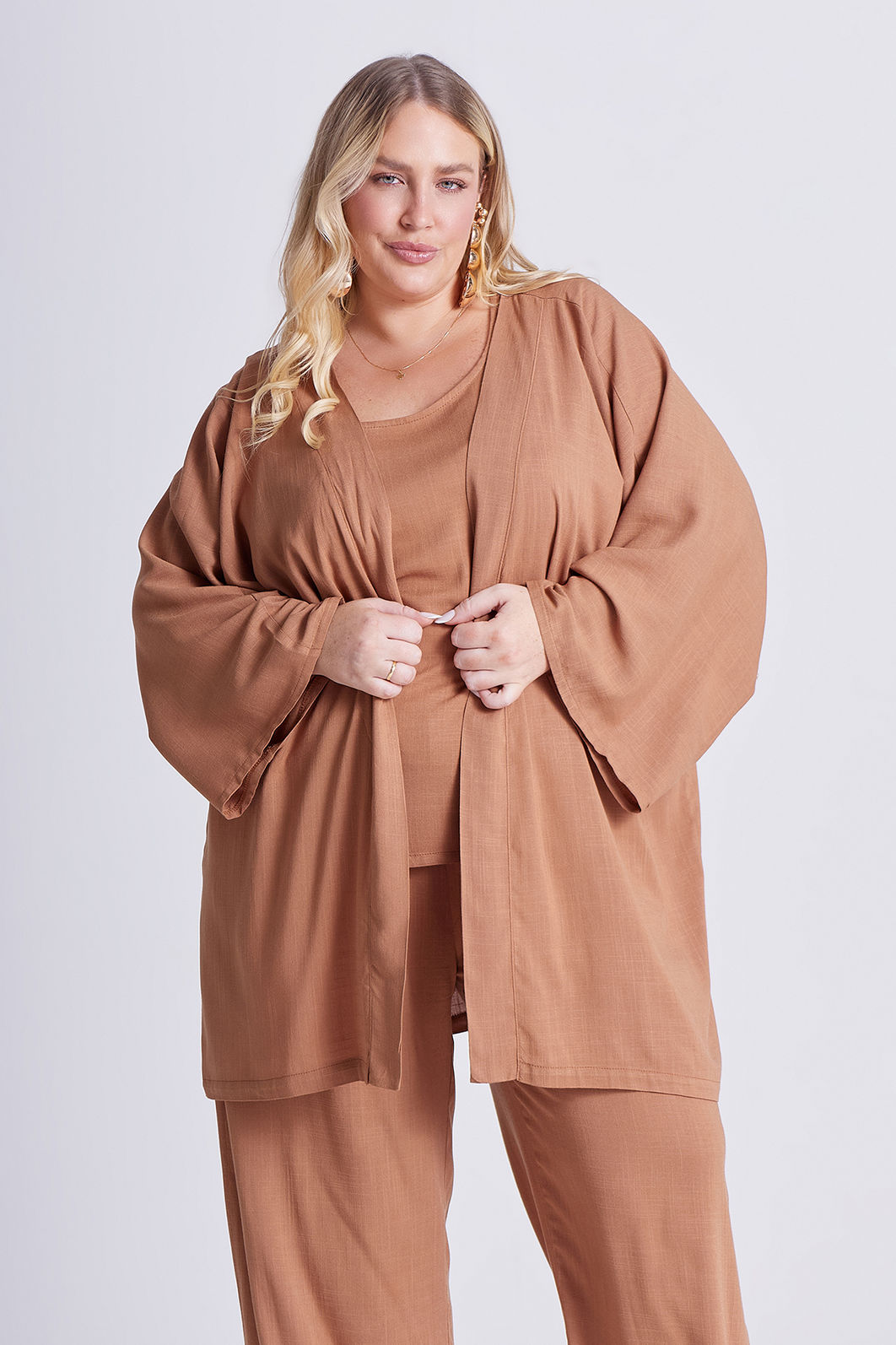 Kimono Aline Camel Kimono Aline Camel