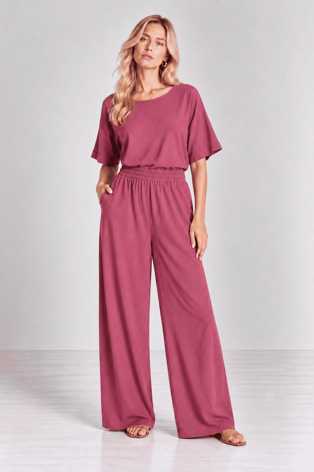 Calça Leonor Framboesa Calça Leonor Framboesa
