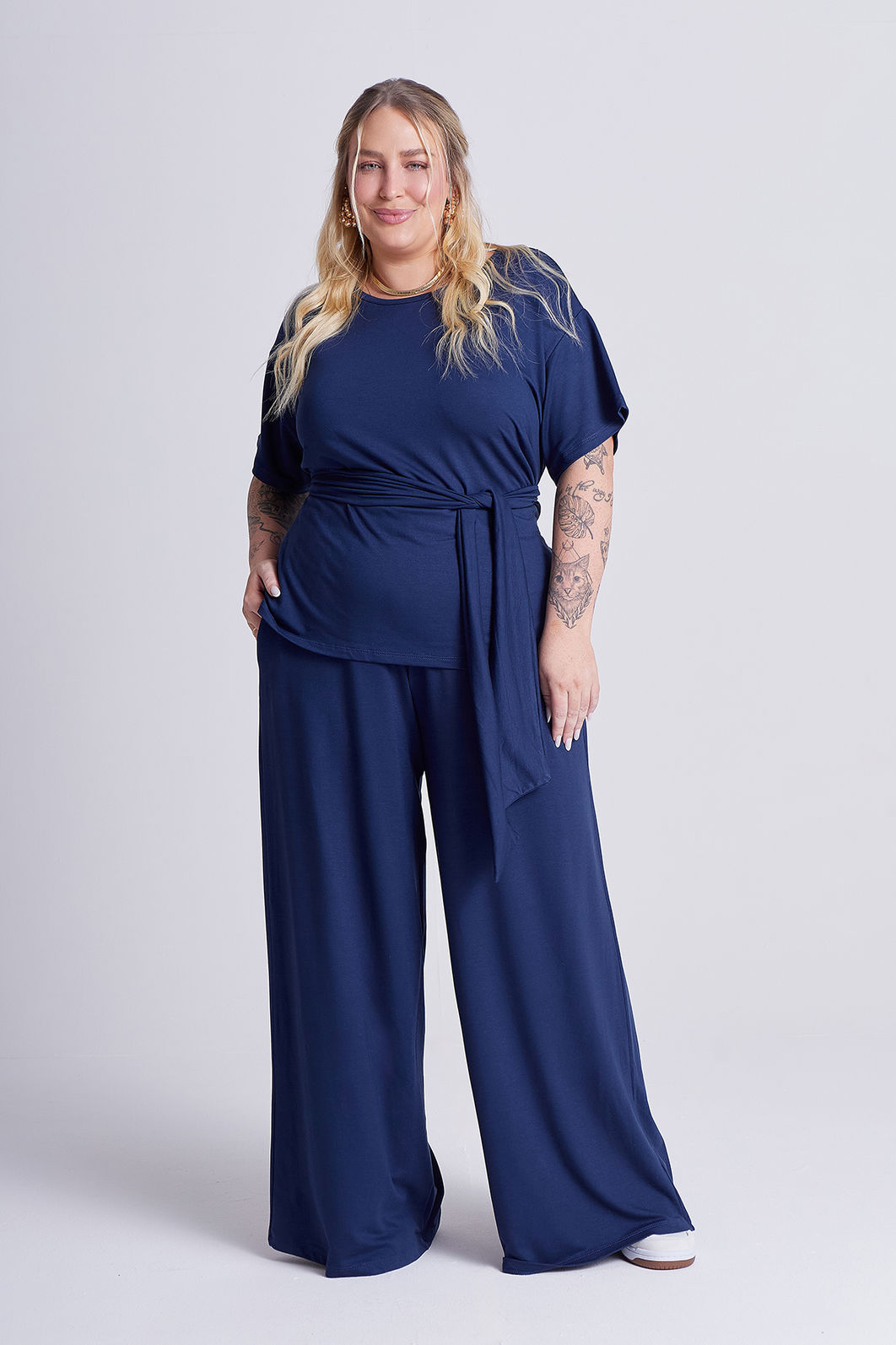 Blusa Cora Azul Marinho Blusa Cora Azul Marinho