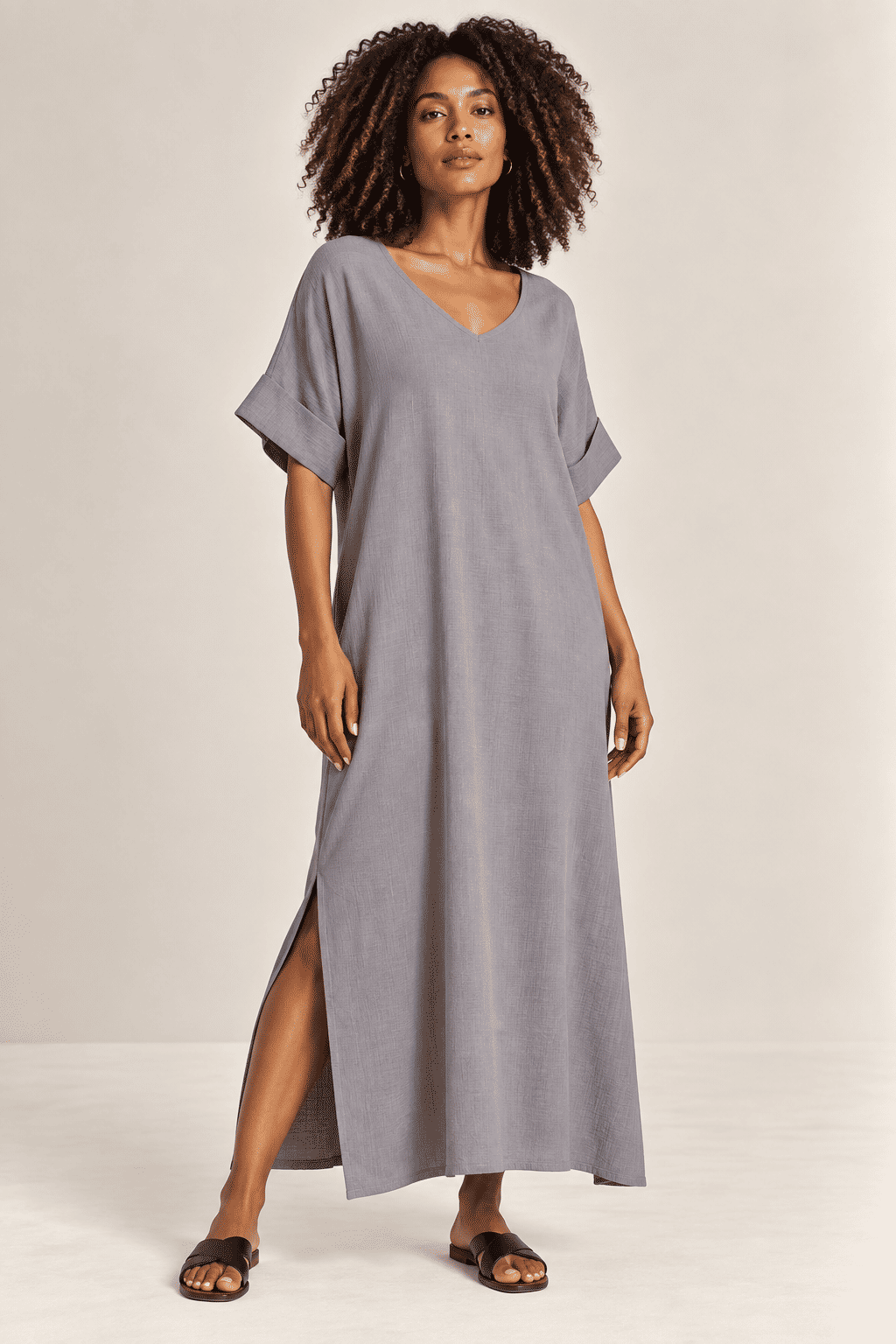 Vestido Elen Cinza Mineral Vestido Elen Cinza Mineral