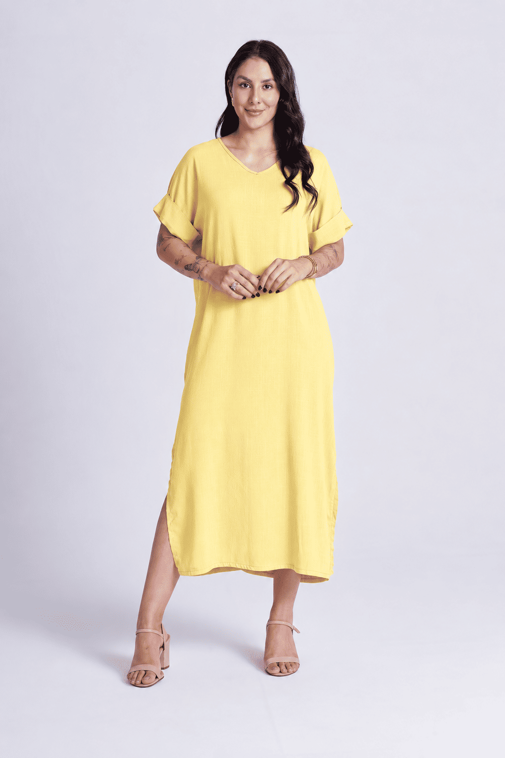 Vestido Elen Amarelo Vestido Elen Amarelo