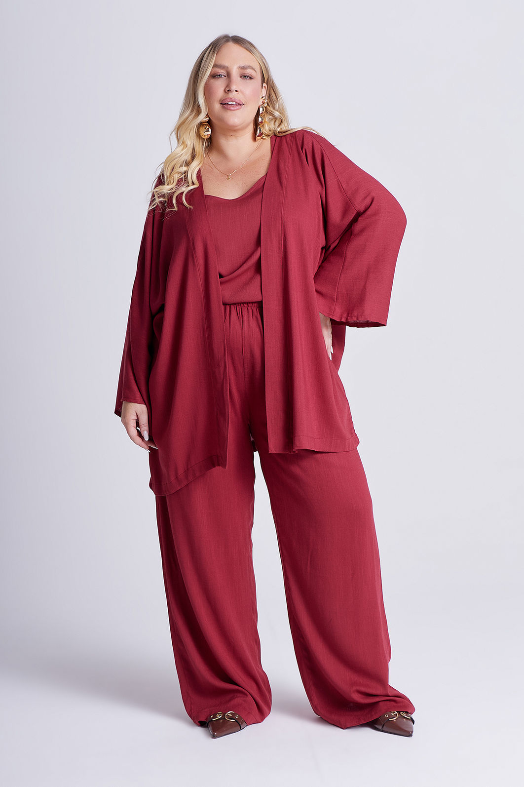 Kimono Aline Romã Kimono Aline Romã