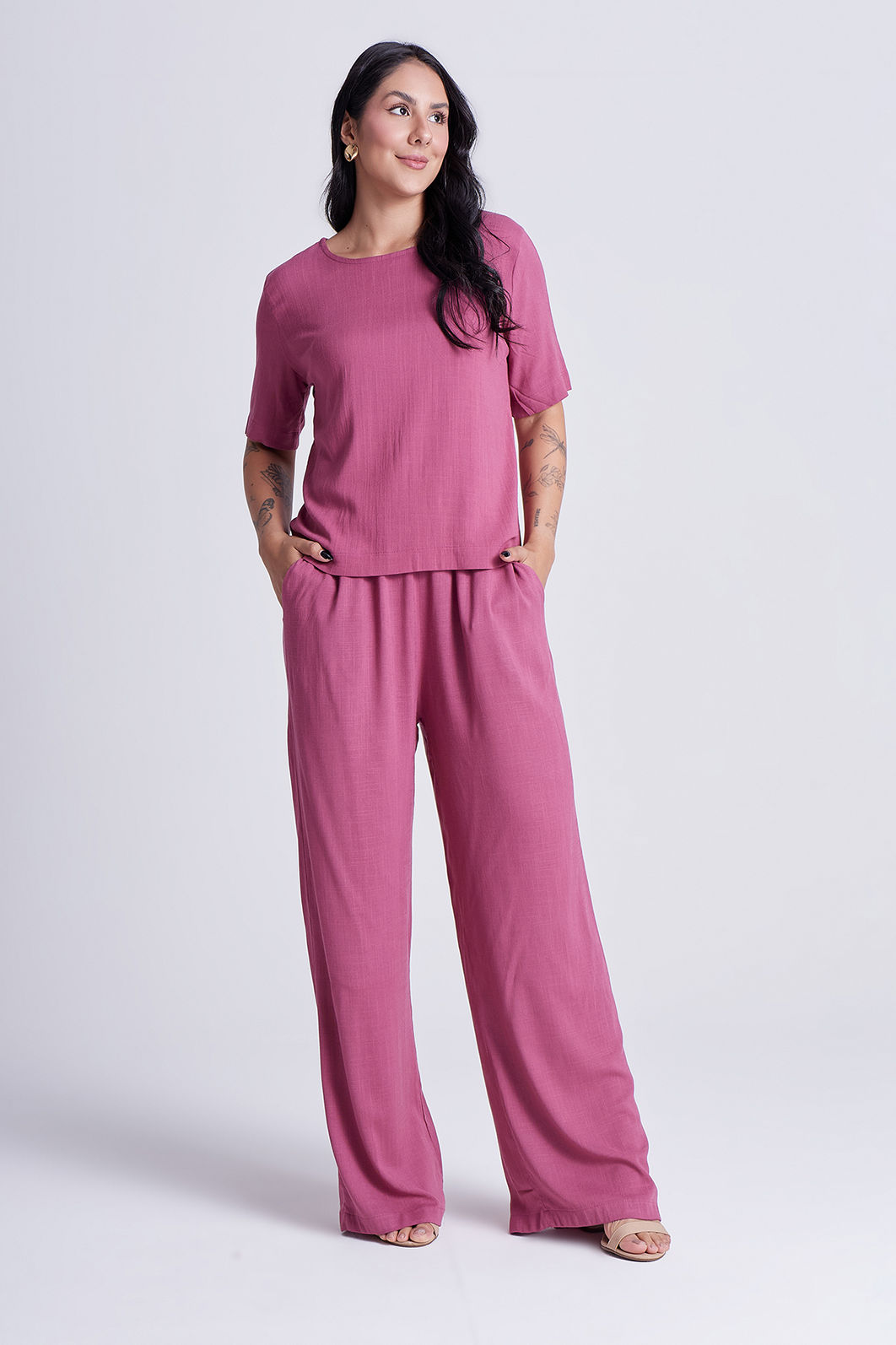 Calça Leonor Framboesa