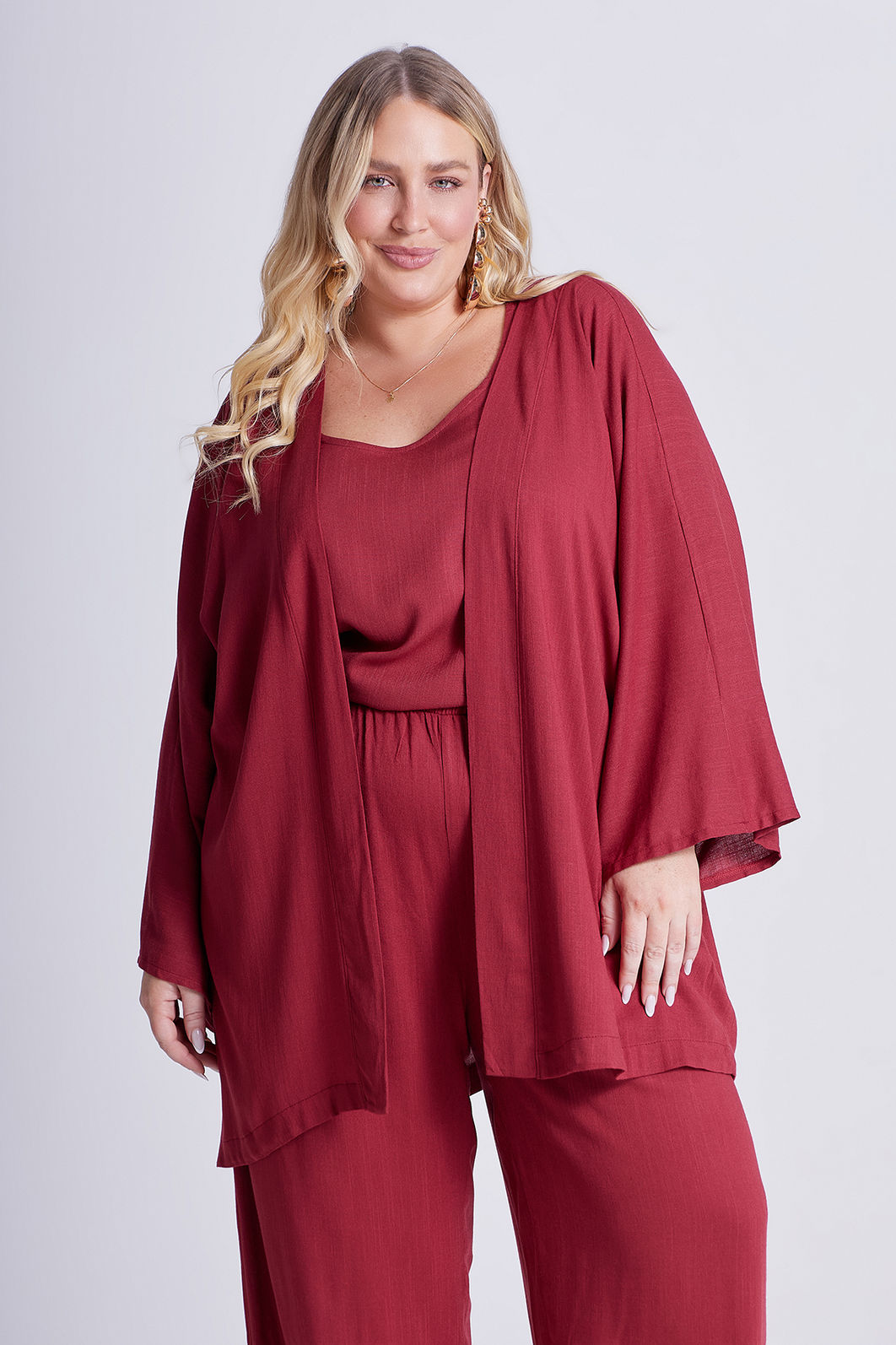 Kimono Aline Romã Kimono Aline Romã