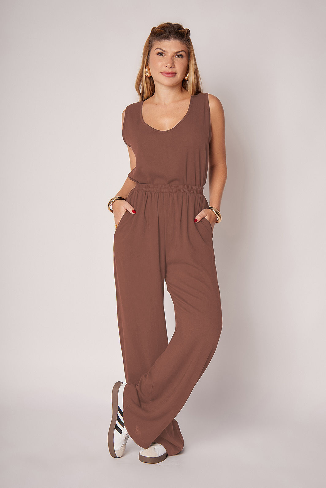 Calça Leonor Mocha Calça Leonor Mocha