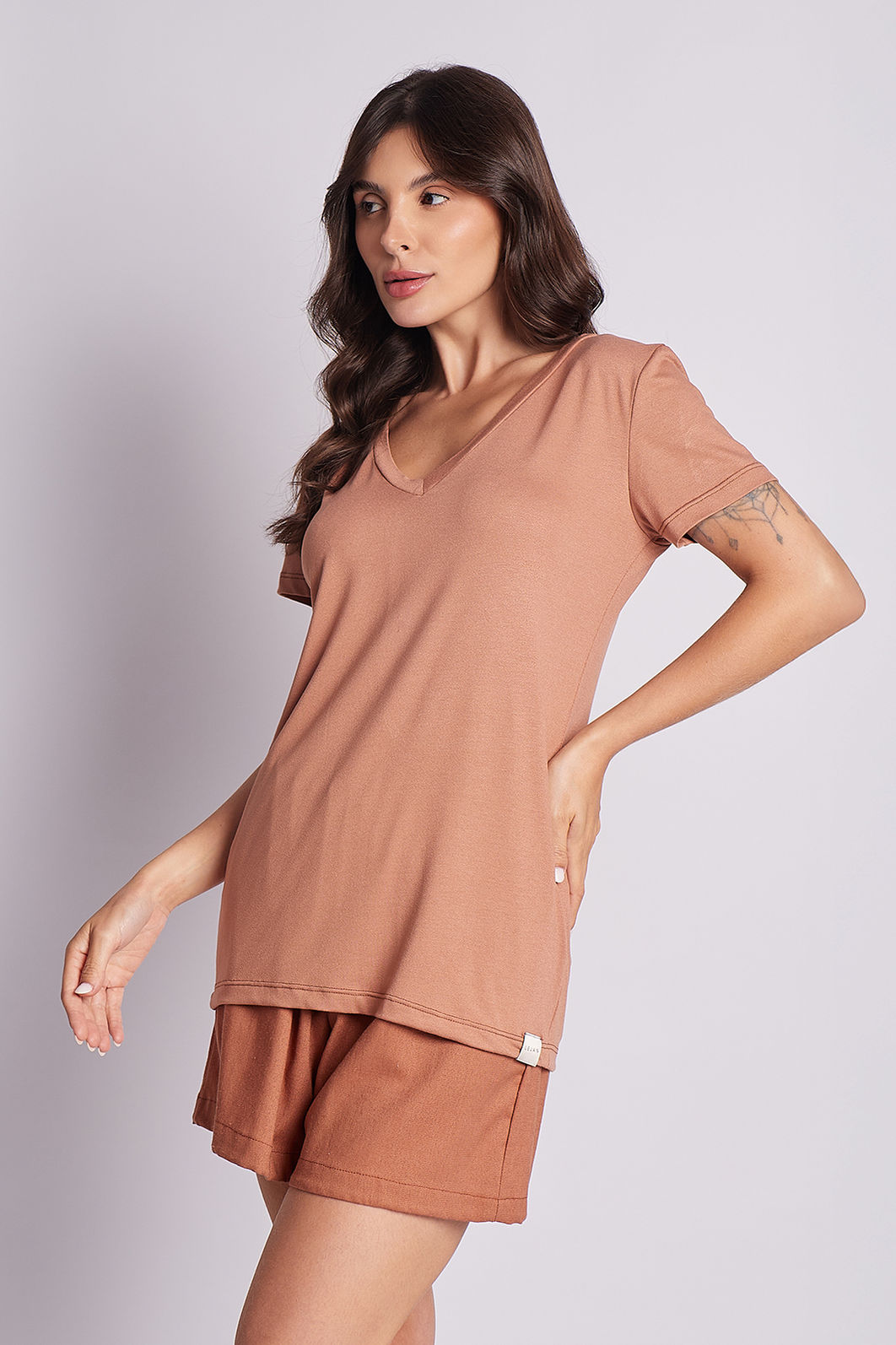 Blusa Regina Mocha Blusa Regina Mocha