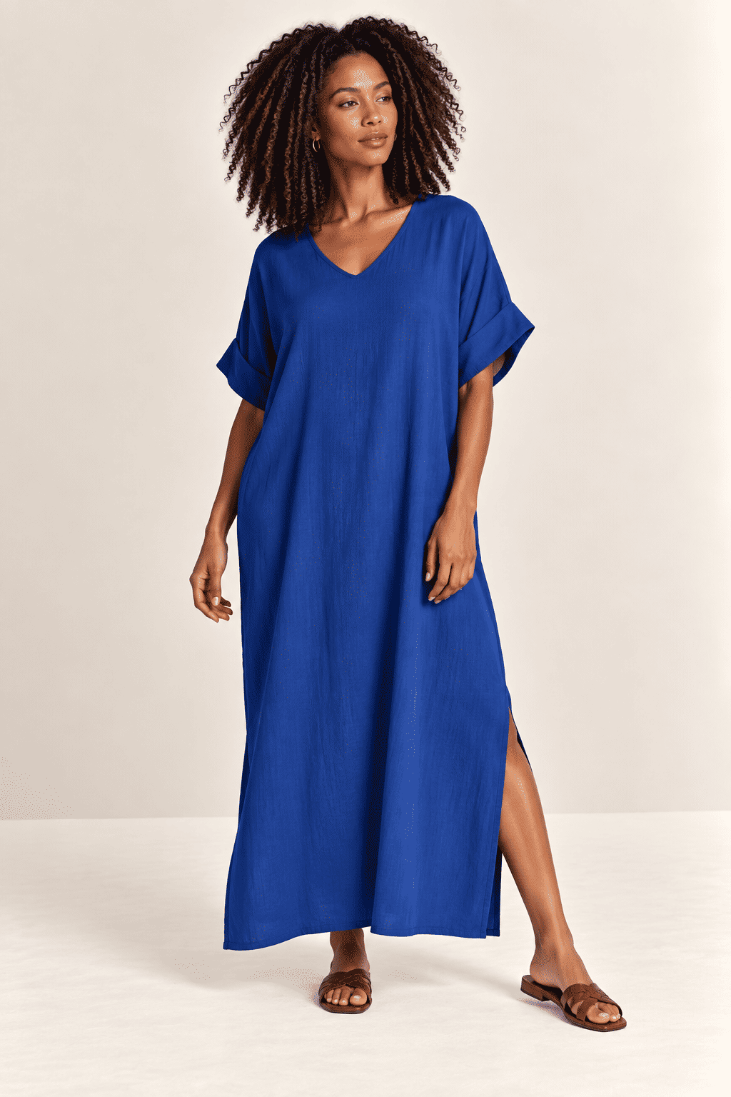 Vestido Elen Azul Galáxia Vestido Elen Azul Galáxia