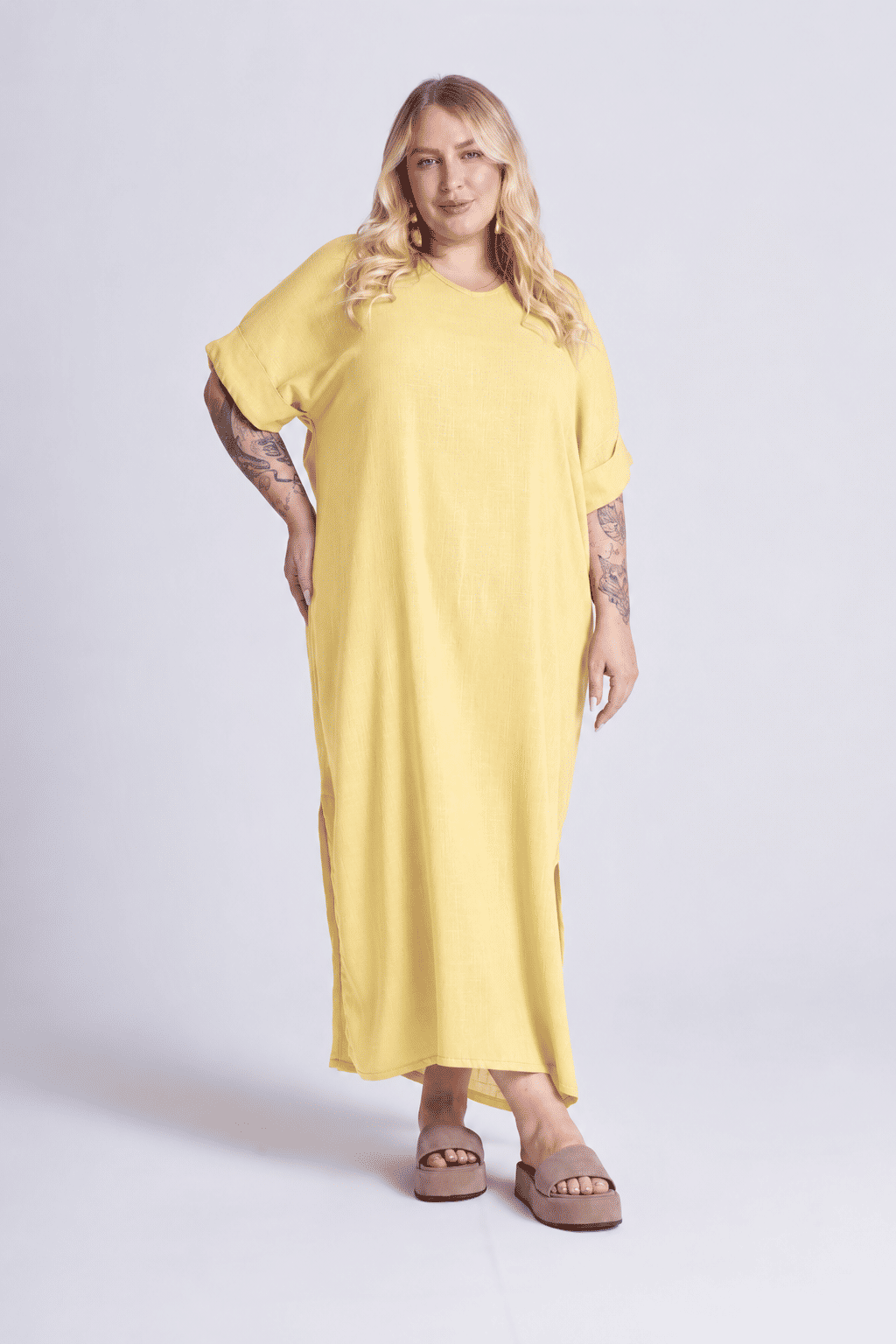 Vestido Elen Amarelo Vestido Elen Amarelo