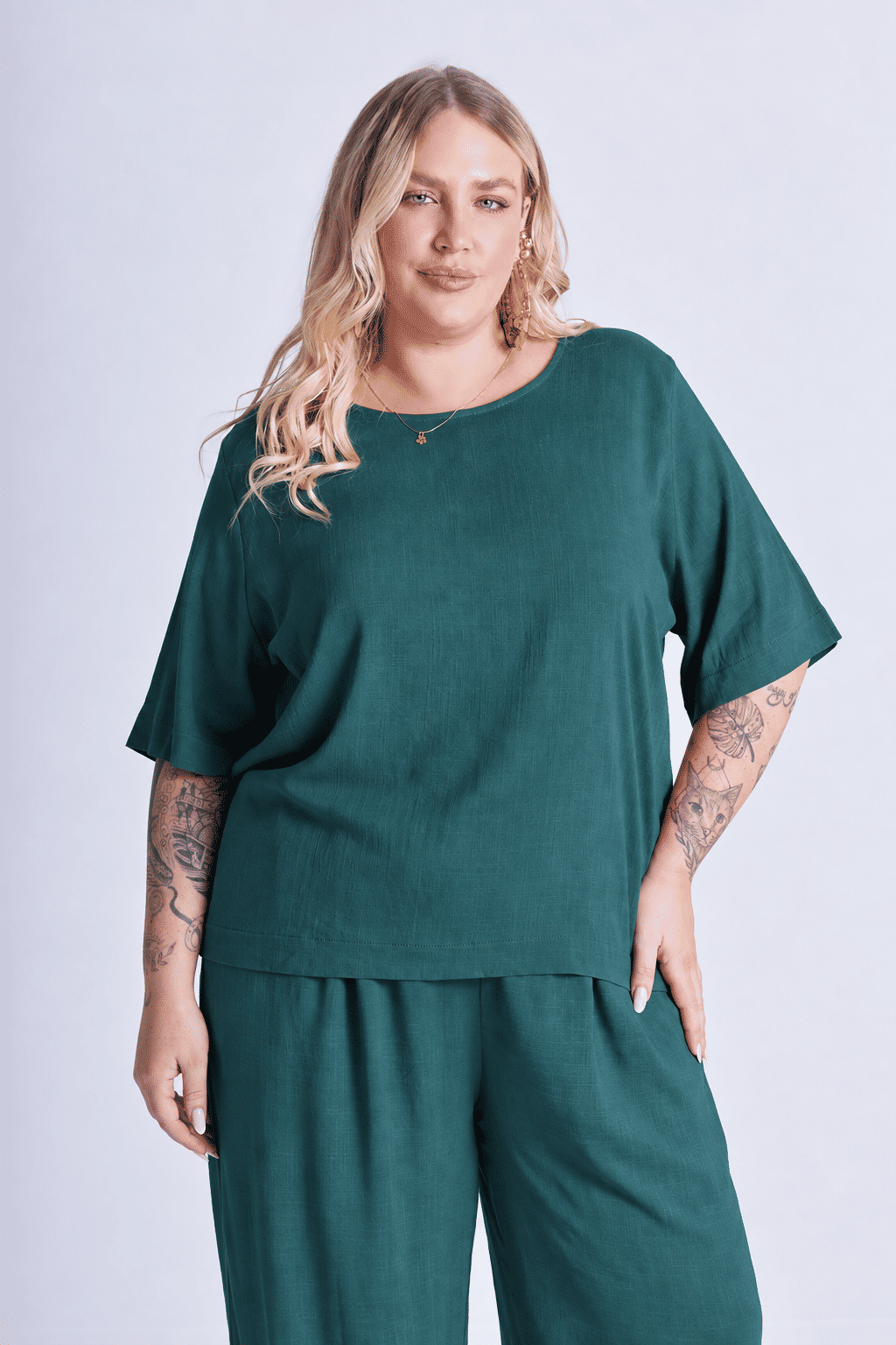 Blusa Chloe Mediterrâneo Blusa Chloe Mediterrâneo