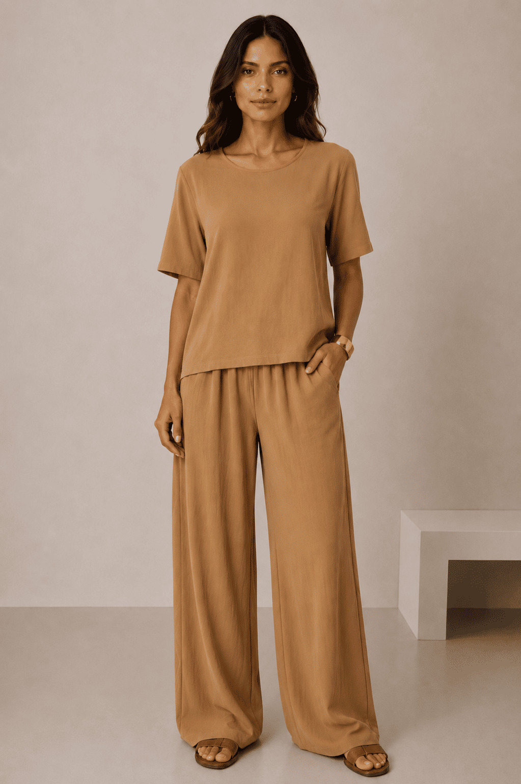 Blusa Chloe Camel Blusa Chloe Camel