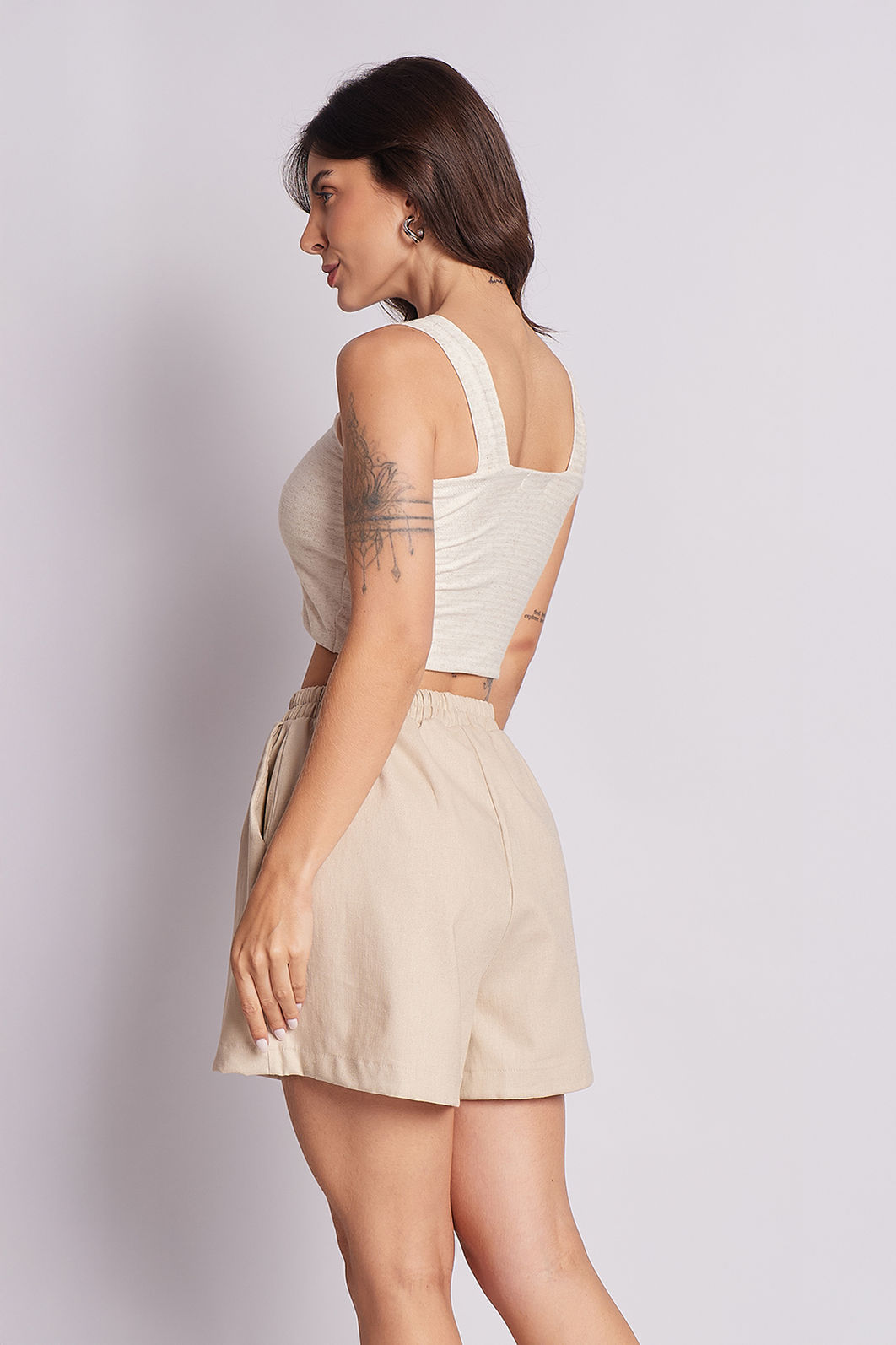 Short Paula Baunilha Short Paula Baunilha