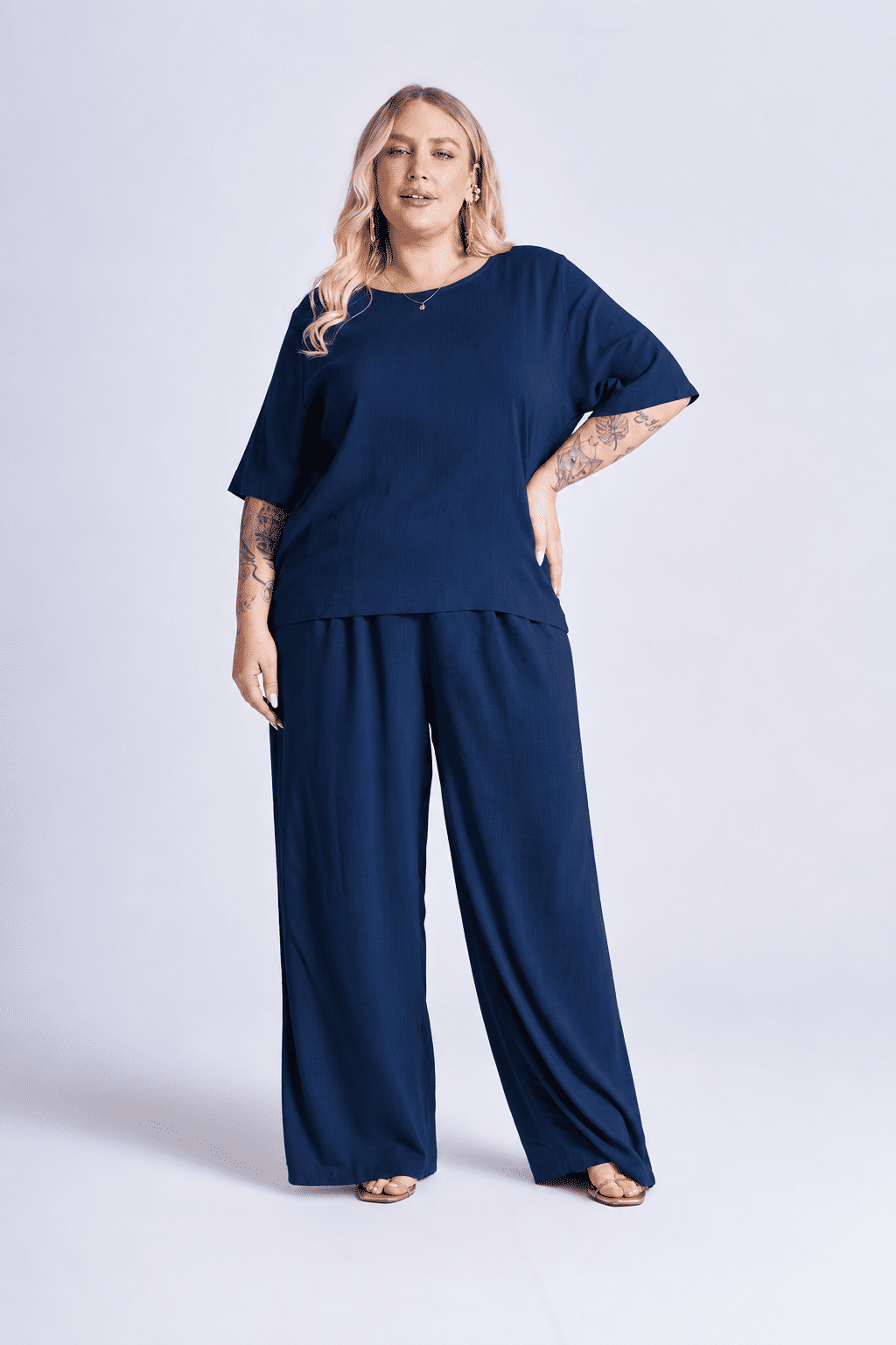 Conjunto Chloe Azul Marinho - 2 Peças Conjunto Chloe Azul Marinho - 2 Peças
