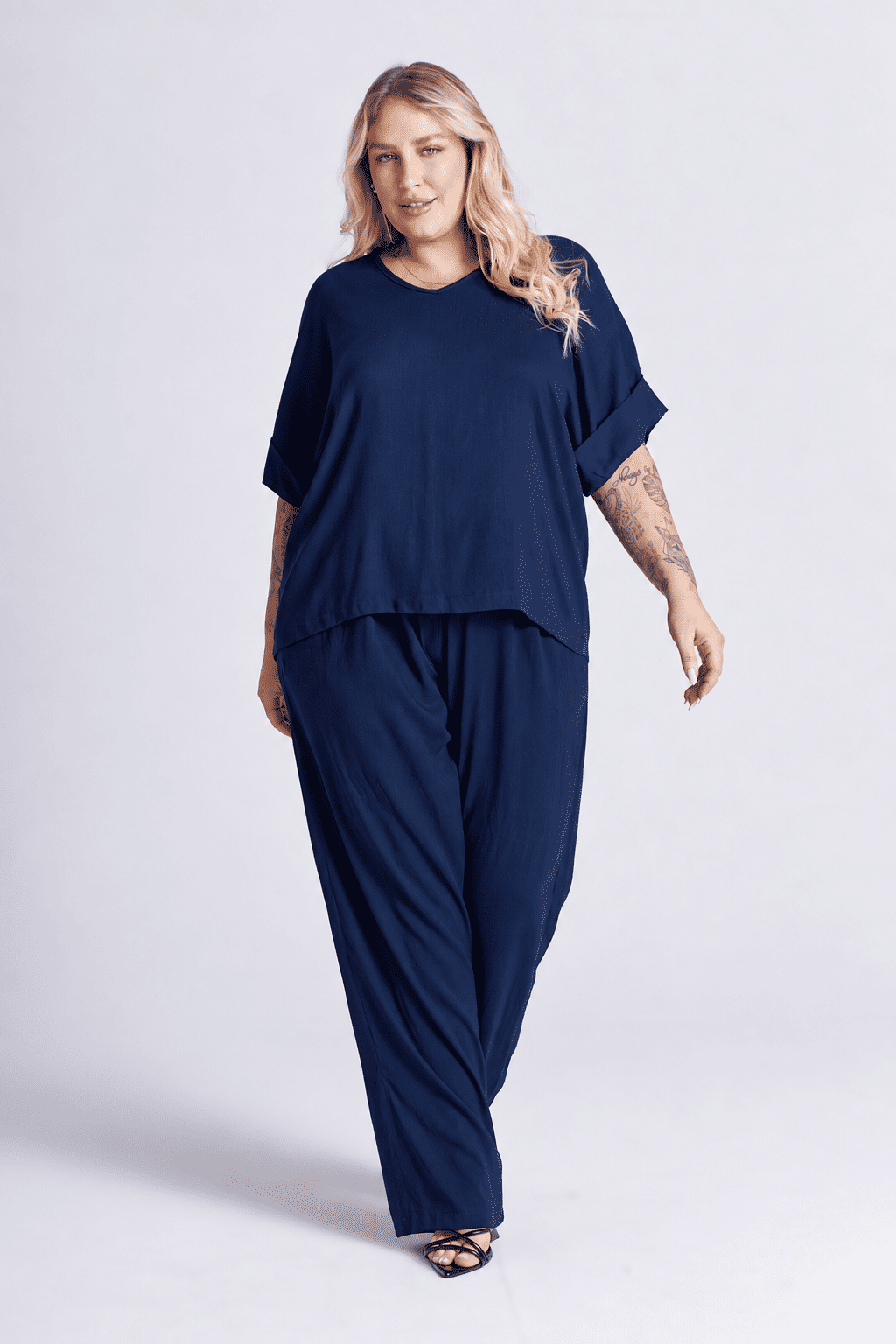 Blusa Helena Azul Marinho Blusa Helena Azul Marinho