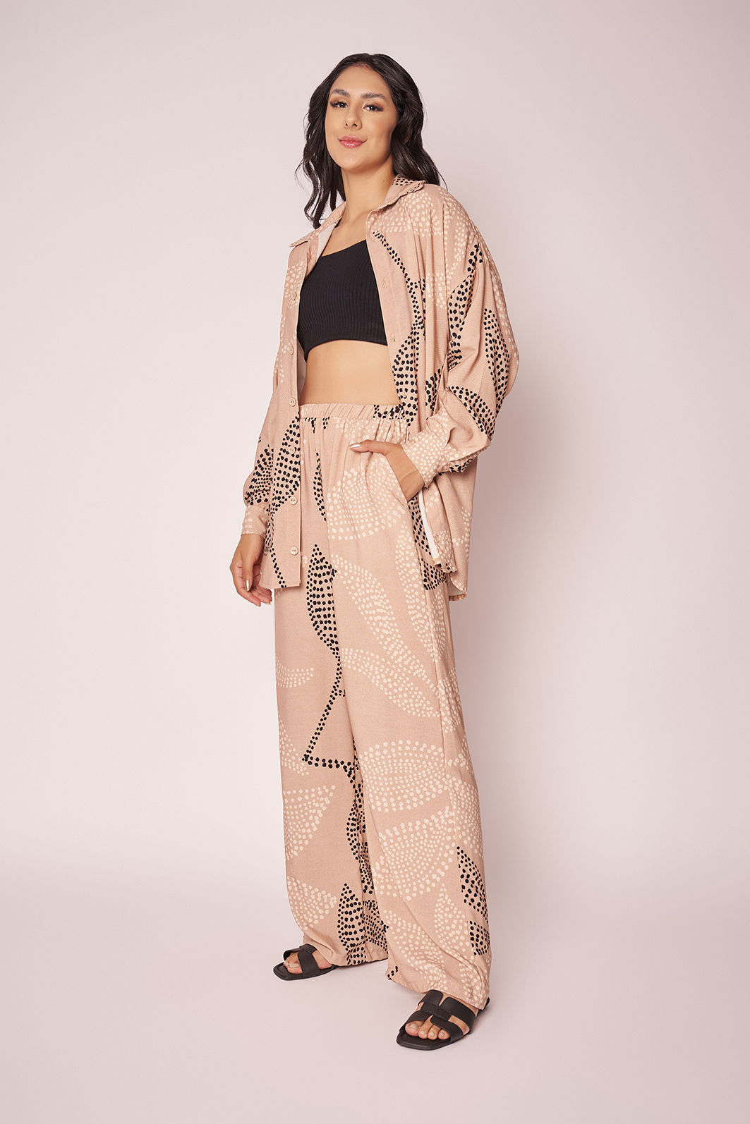 Calça Leonor Folhagem Calça Leonor Folhagem