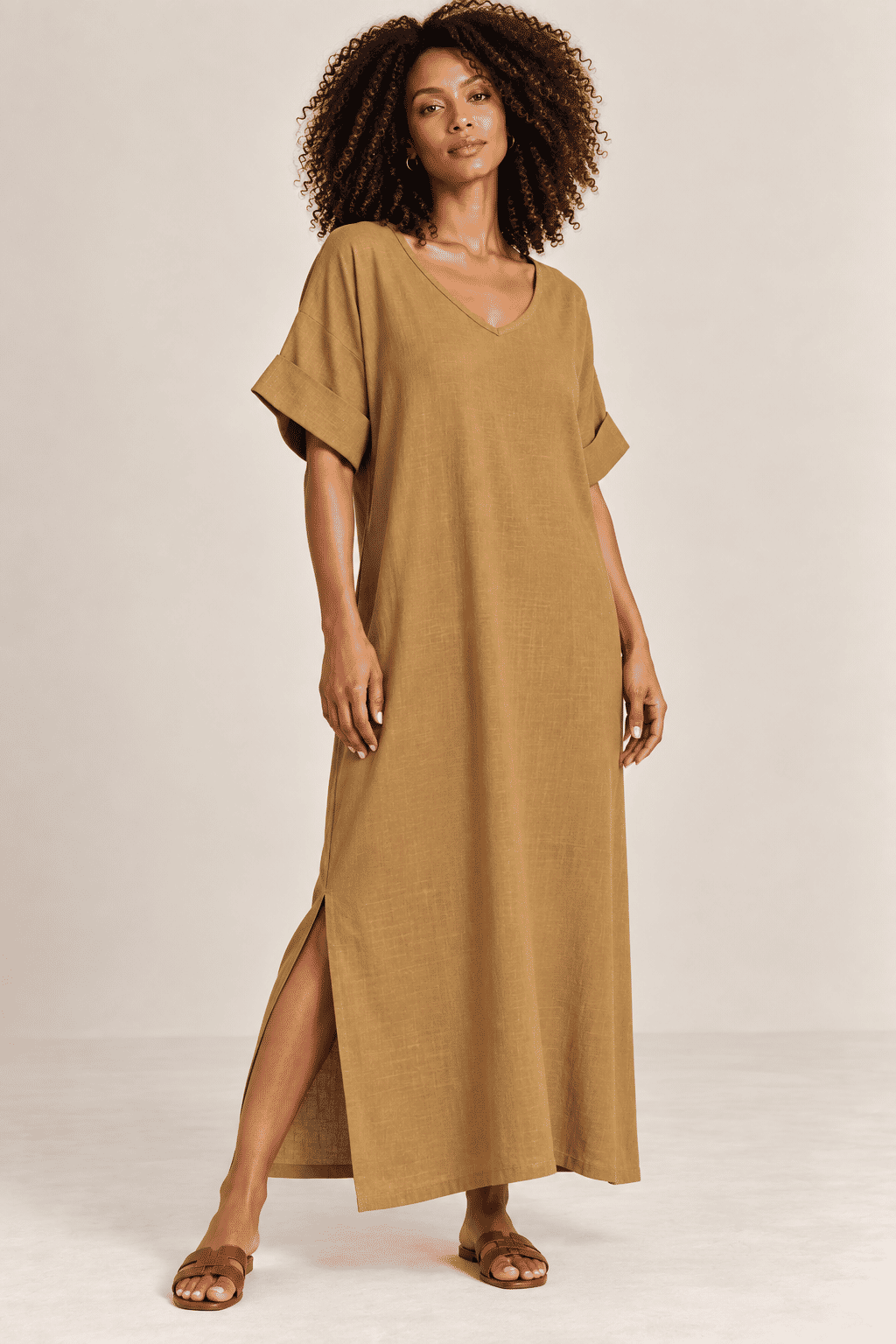 Vestido Elen Ocre Vestido Elen Ocre
