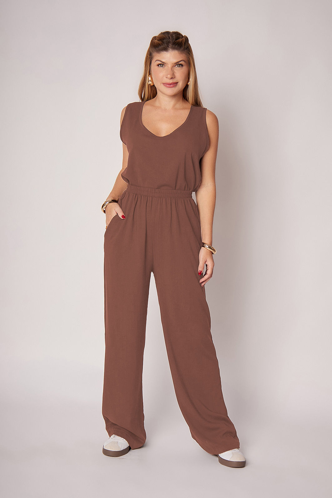 Calça Leonor Mocha Calça Leonor Mocha