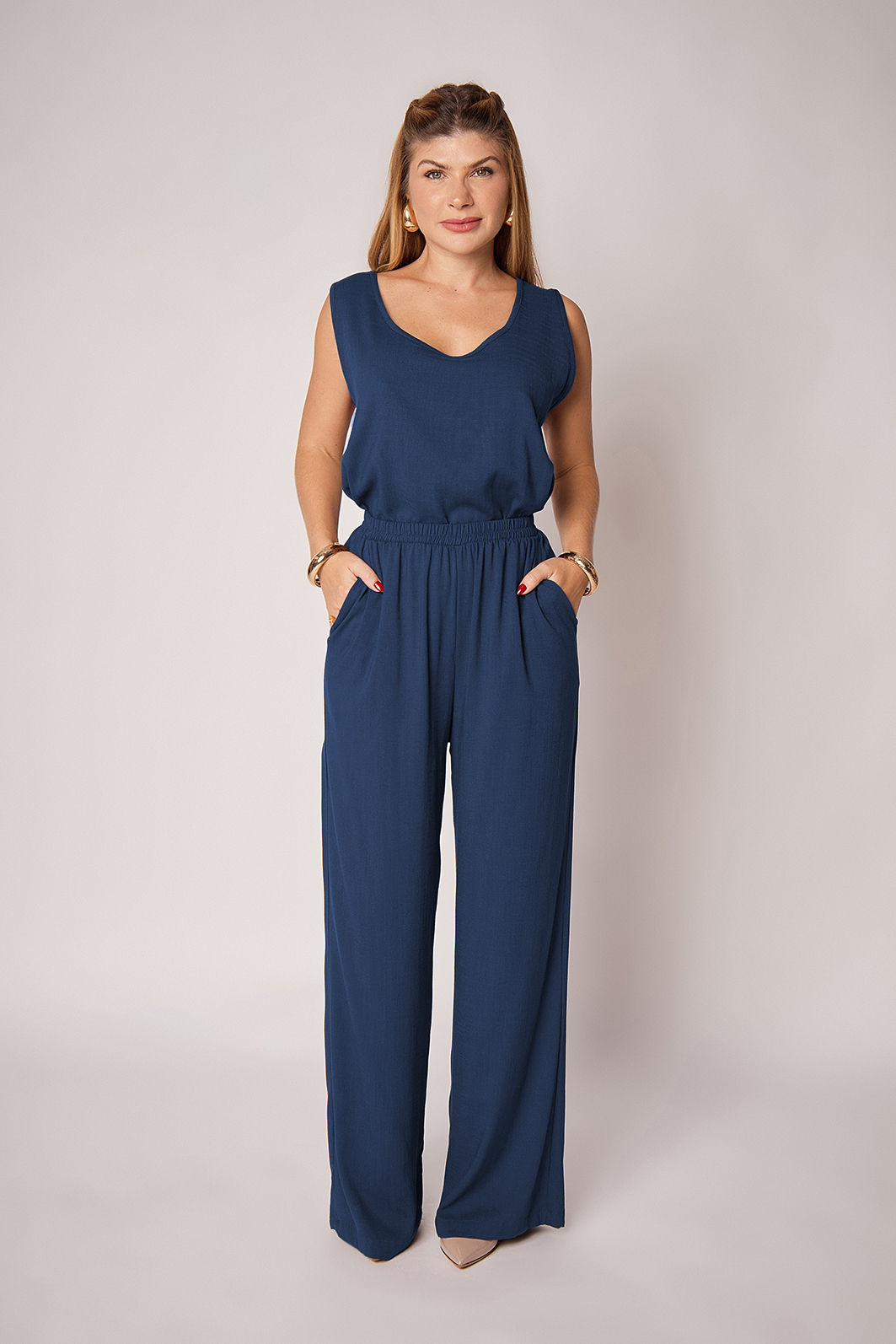 Calça Leonor Azul Marinho