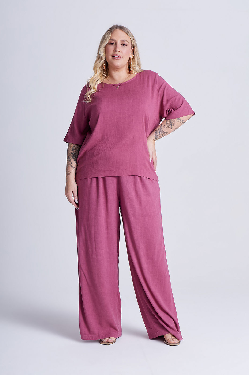 Blusa Chloe Framboesa Blusa Chloe Framboesa
