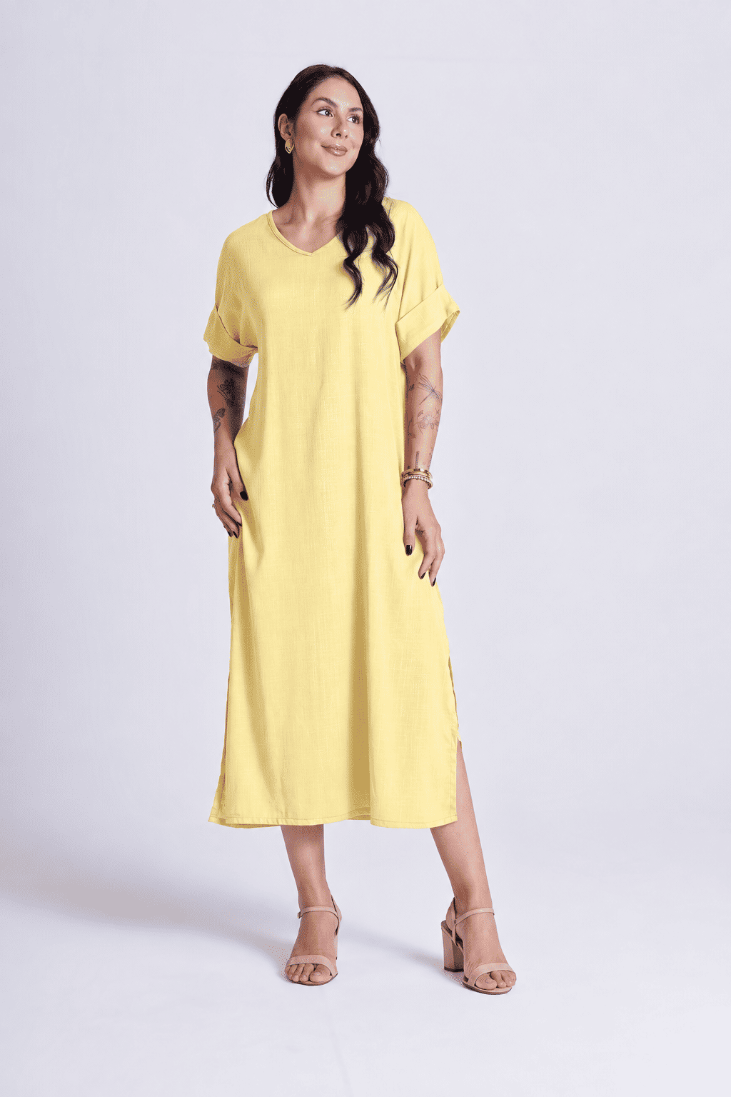 Vestido Elen Amarelo Vestido Elen Amarelo