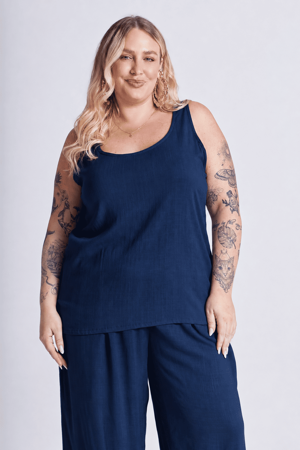 Conjunto Valentina Azul Marinho - 2 Peças Conjunto Valentina Azul Marinho - 2 Peças
