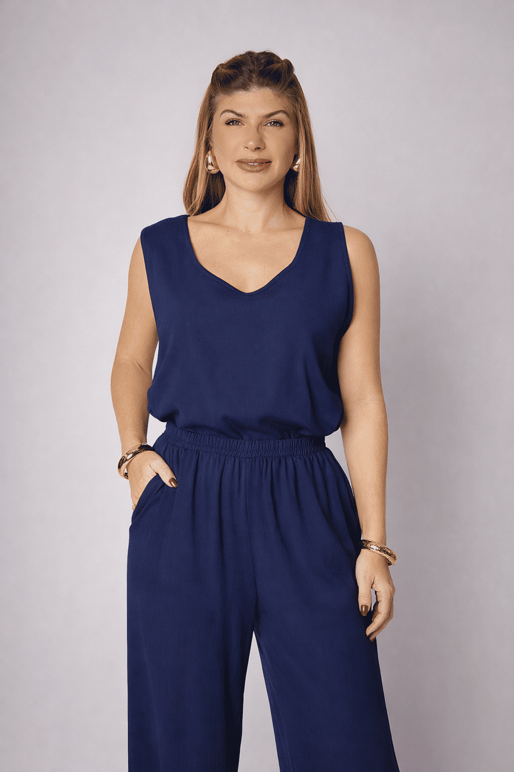 Calça Leonor Azul Marinho