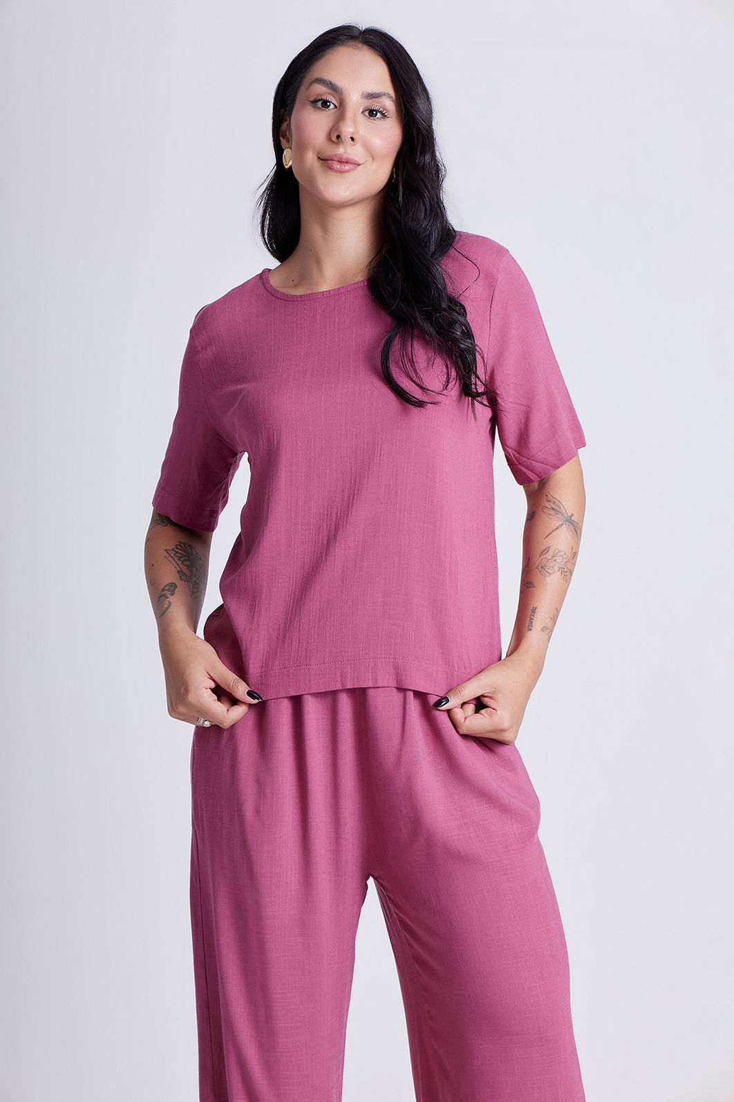 Blusa Chloe Framboesa Blusa Chloe Framboesa