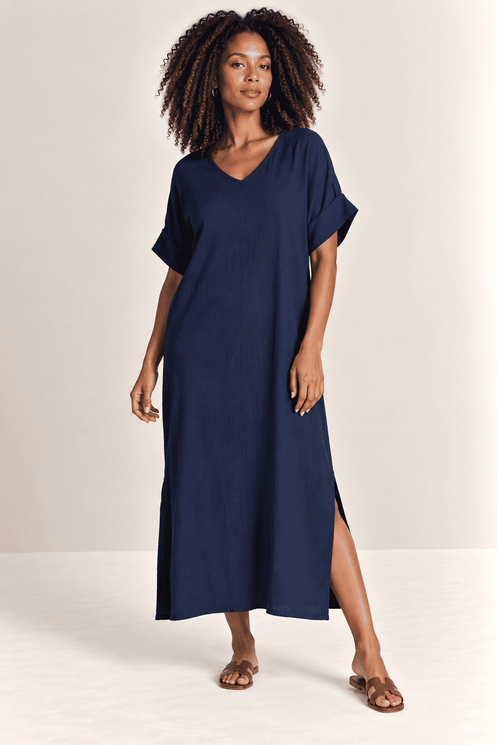 Vestido Elen Azul Marinho Vestido Elen Azul Marinho