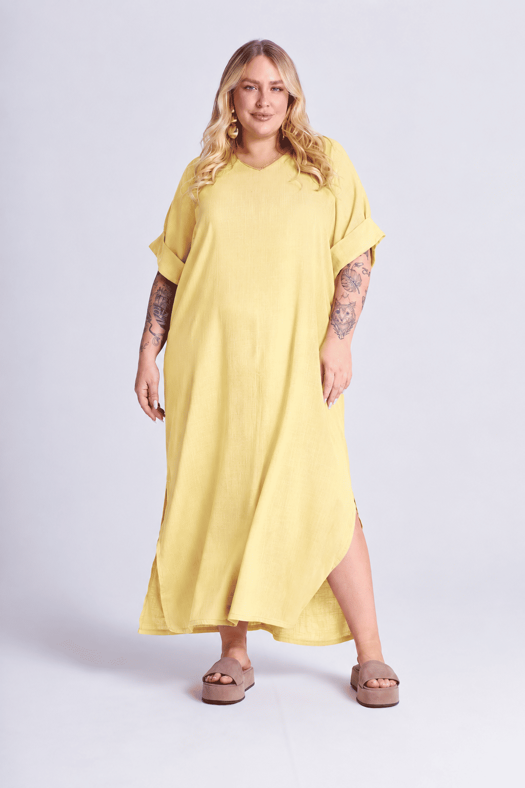 Vestido Elen Amarelo Vestido Elen Amarelo