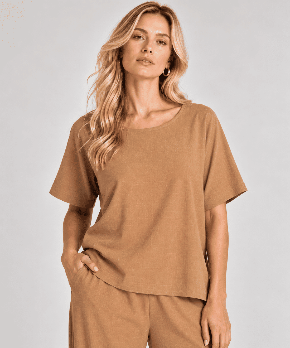 Blusa Chloe Camel Blusa Chloe Camel