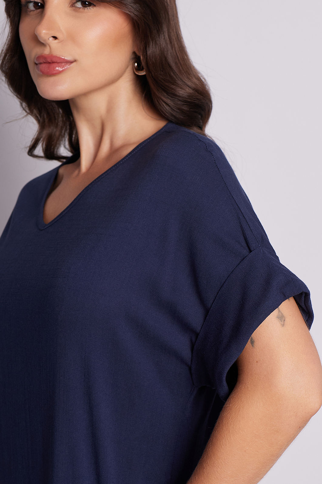 Vestido Elen Azul Marinho Vestido Elen Azul Marinho