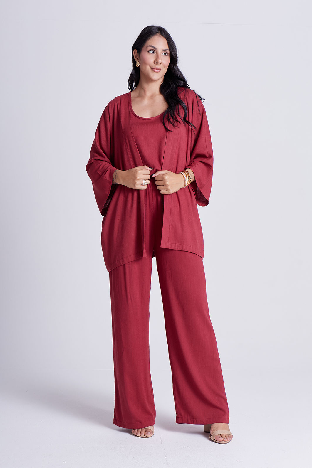 Kimono Aline Romã Kimono Aline Romã
