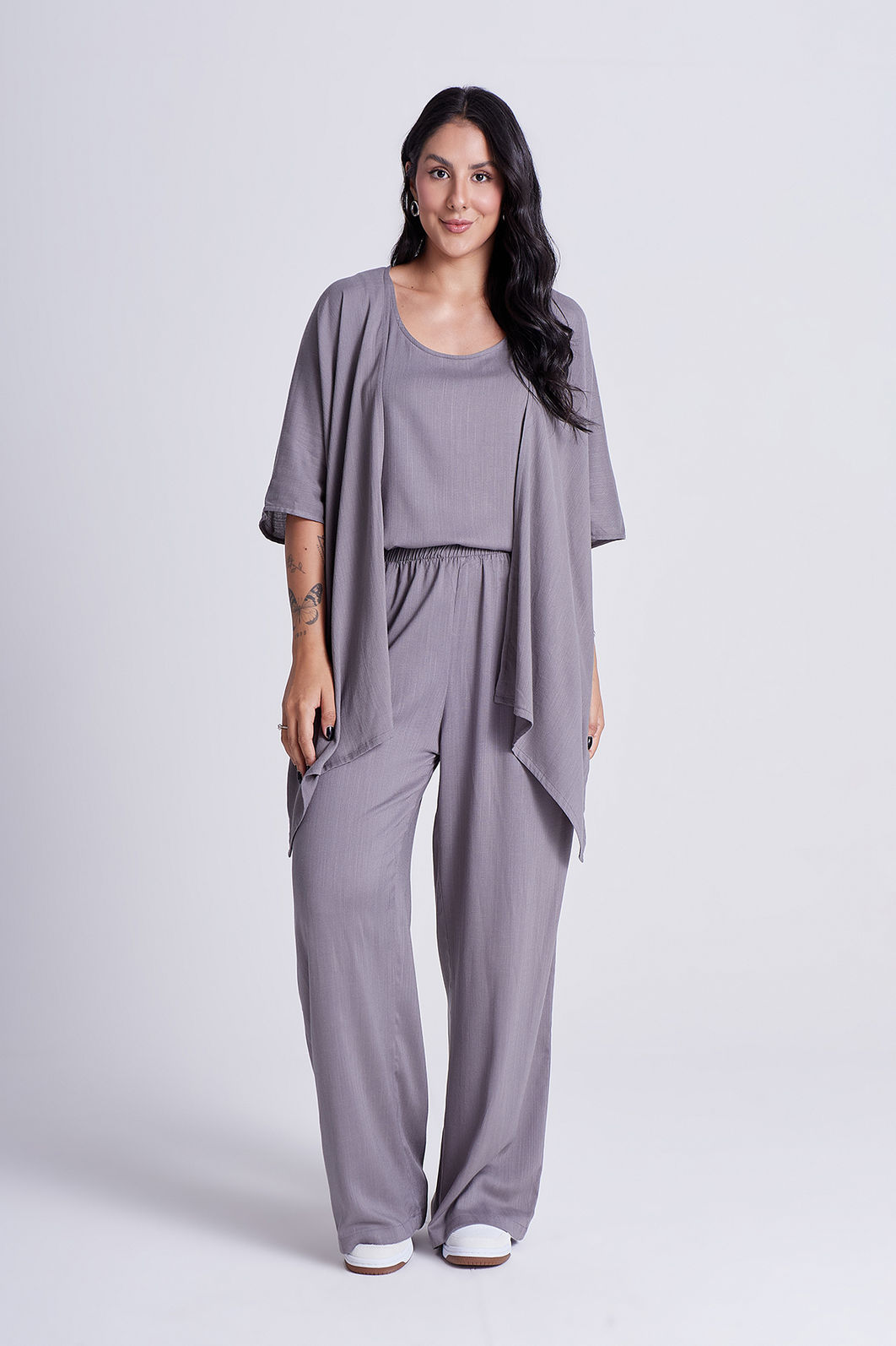 Kimono Eli Cinza Mineral Kimono Eli Cinza Mineral