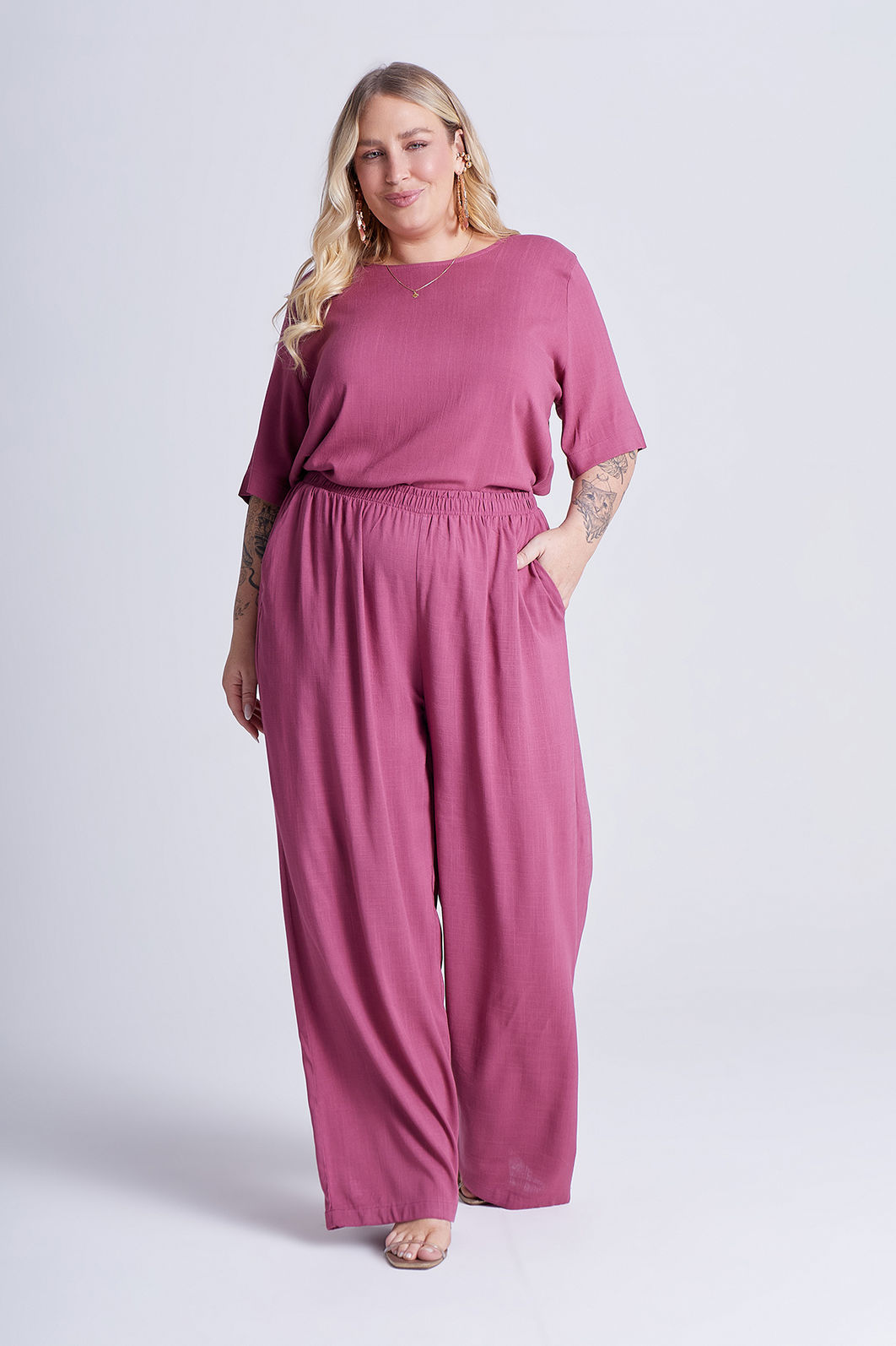 Blusa Chloe Framboesa Blusa Chloe Framboesa
