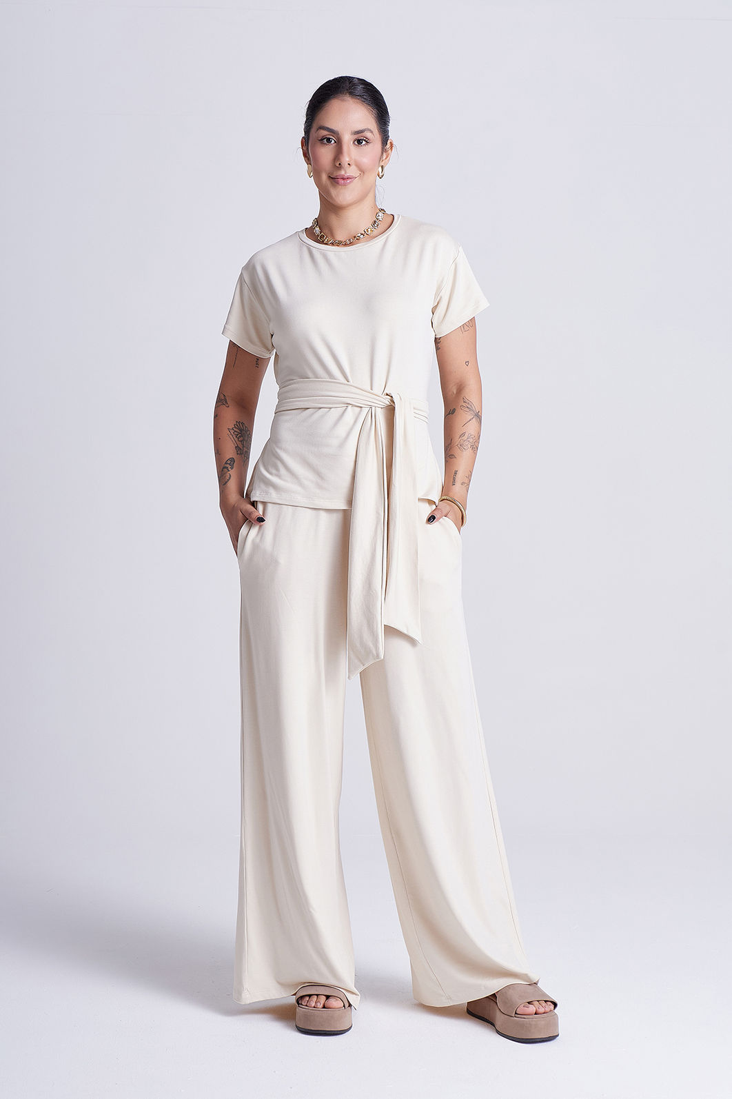 Blusa Cora Baunilha Blusa Cora Baunilha