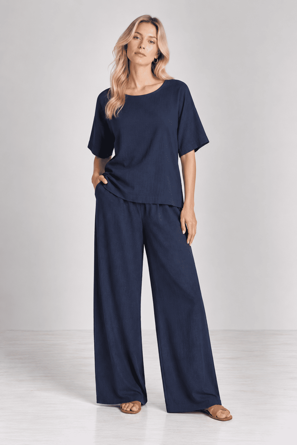 Blusa Chloe Azul Marinho Blusa Chloe Azul Marinho