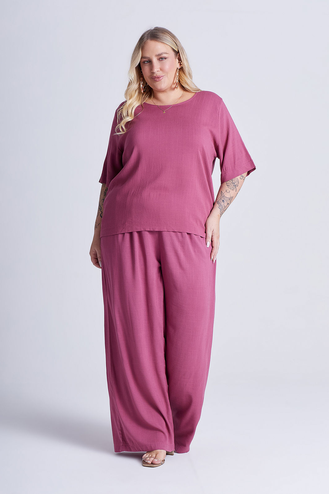 Blusa Chloe Framboesa Blusa Chloe Framboesa