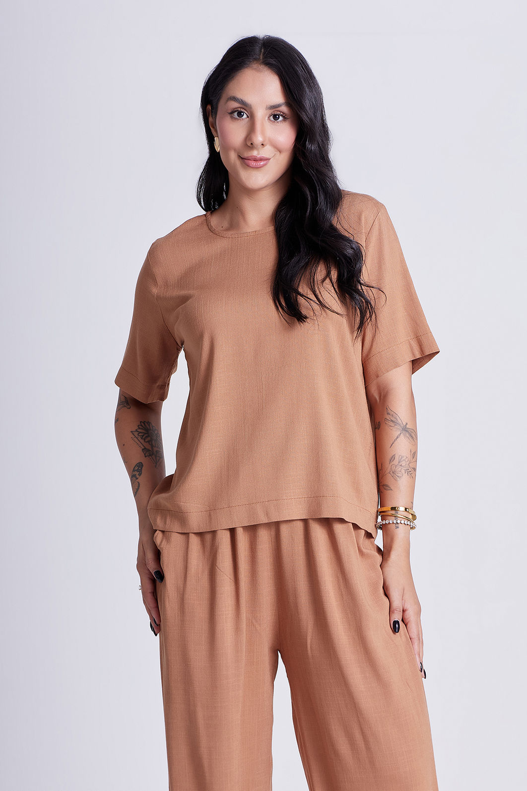 Conjunto Chloe Camel - 2 Peças Conjunto Chloe Camel - 2 Peças