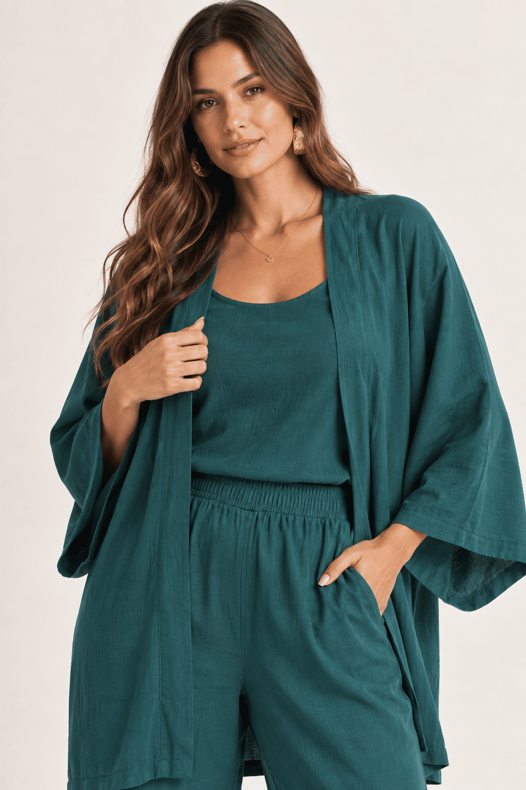 Kimono Aline Mediterrâneo Kimono Aline Mediterrâneo