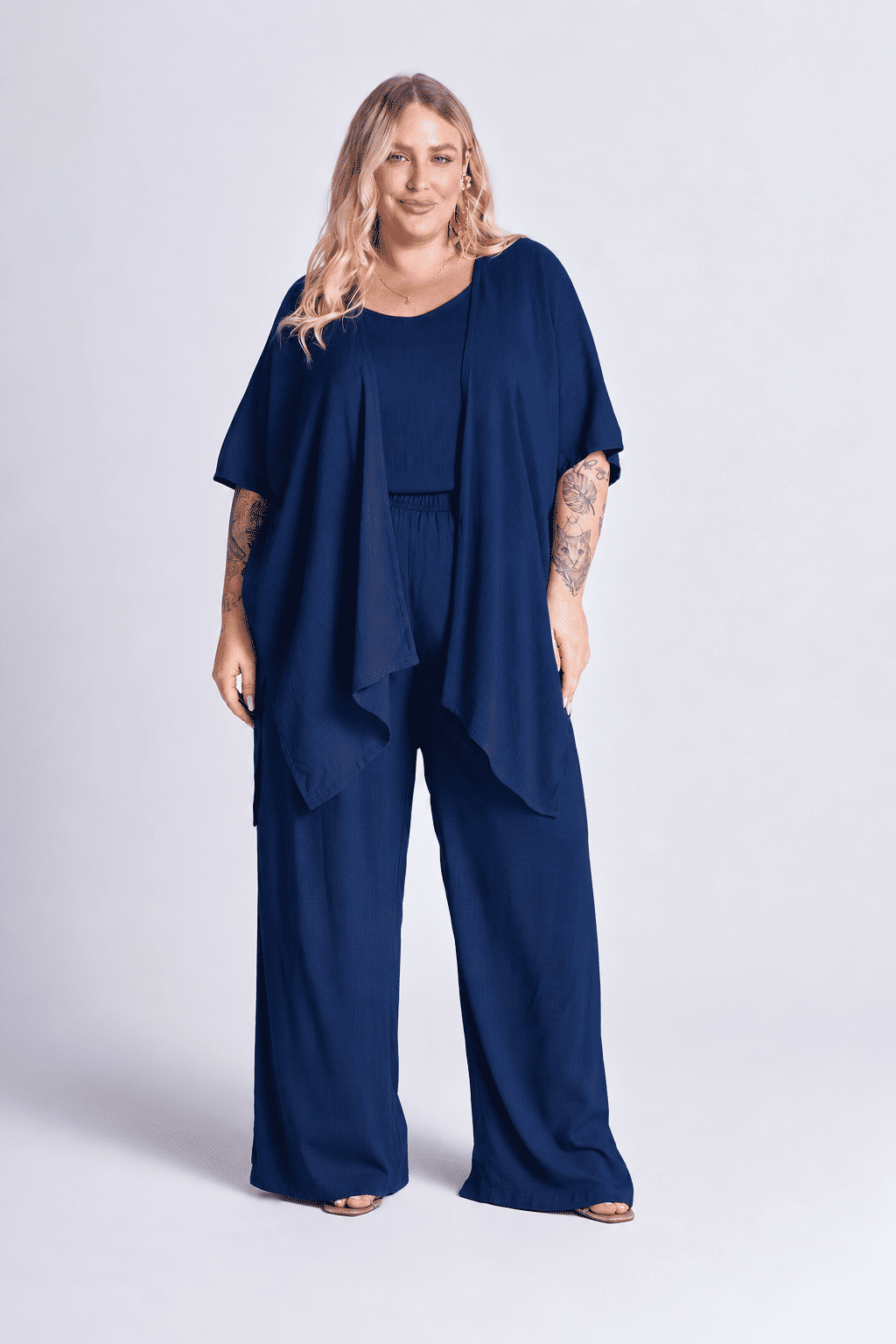 Conjunto Eli Azul Marinho - 3 Peças Conjunto Eli Azul Marinho - 3 Peças