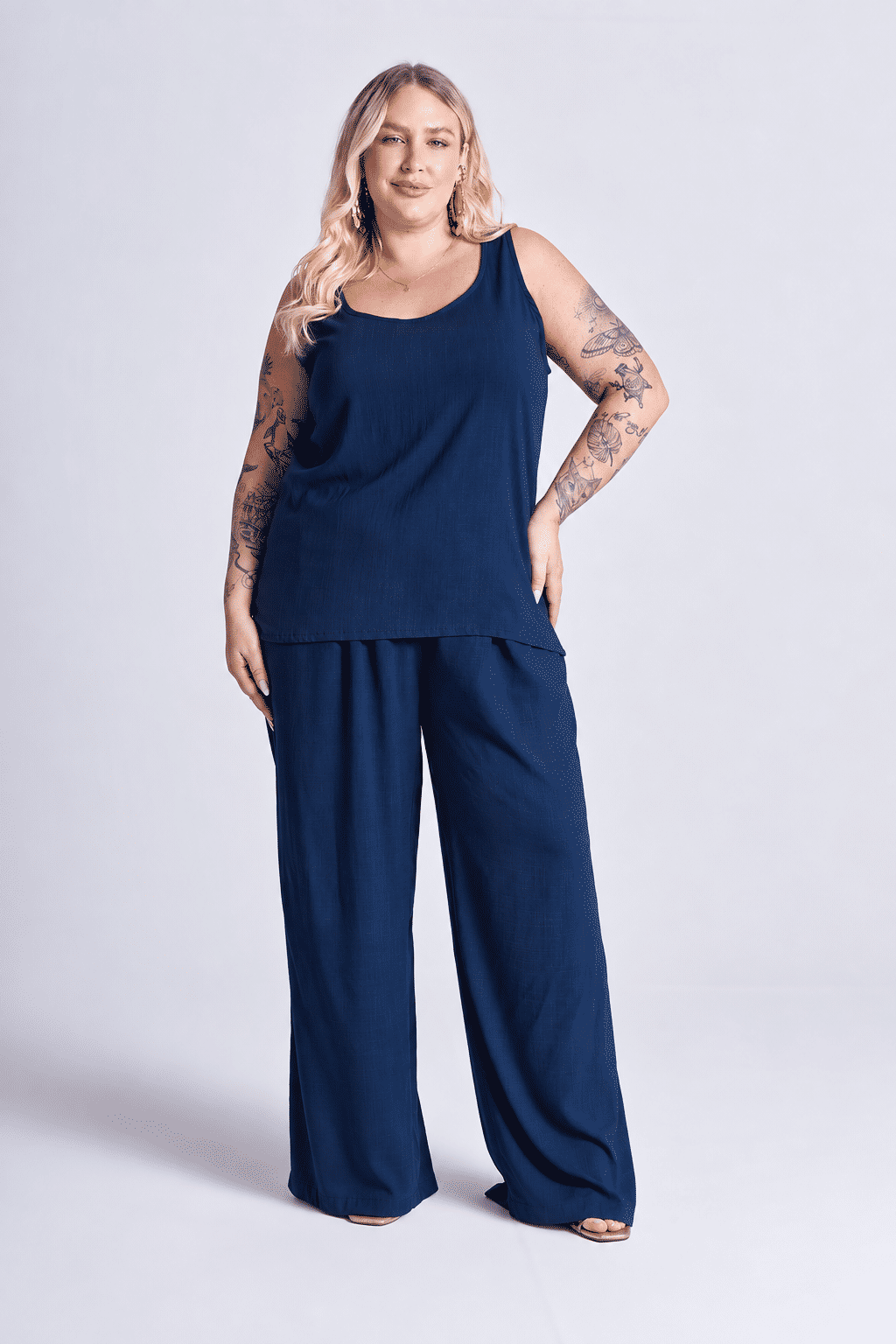 Conjunto Valentina Azul Marinho - 2 Peças Conjunto Valentina Azul Marinho - 2 Peças