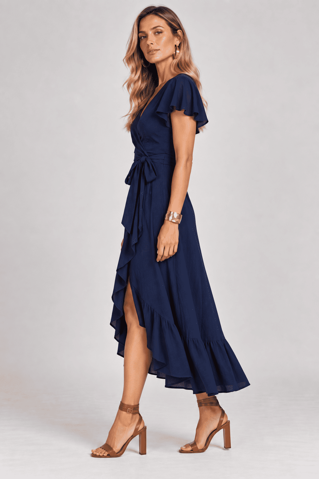 Vestido Liliana Azul Marinho Vestido Liliana Azul Marinho
