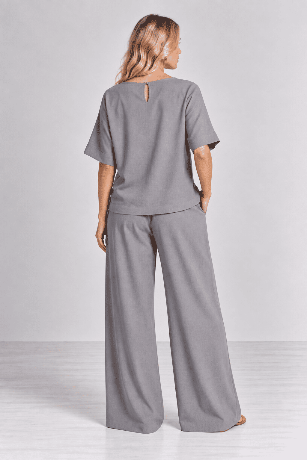 Blusa Chloe Cinza Mineral Blusa Chloe Cinza Mineral