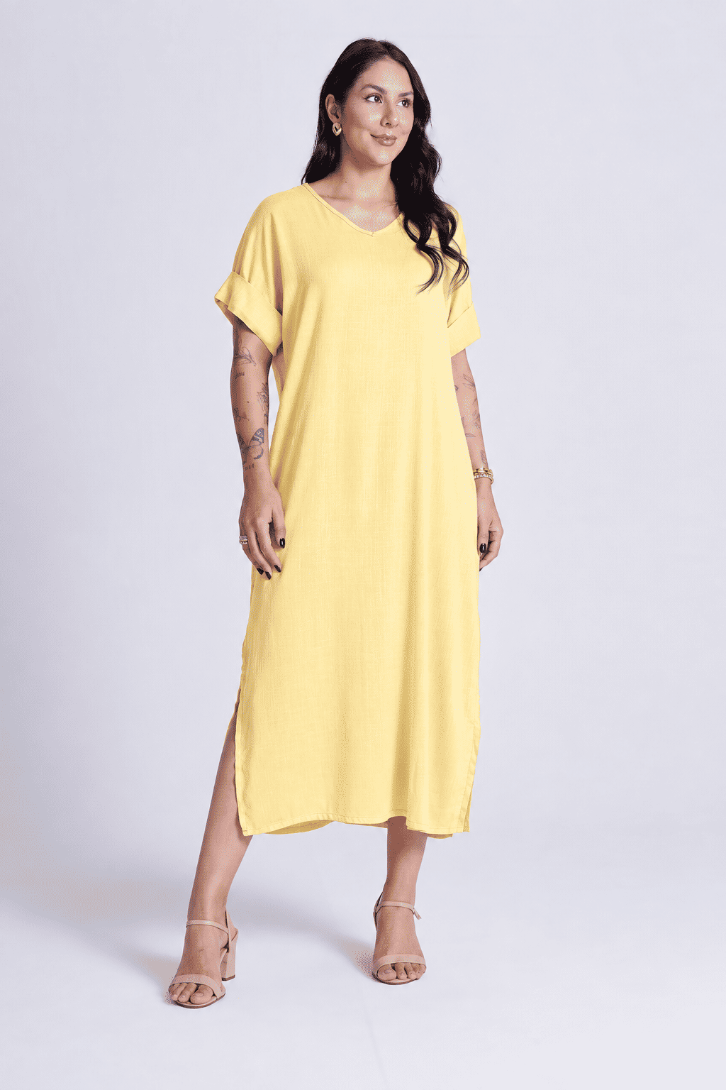 Vestido Elen Amarelo Vestido Elen Amarelo