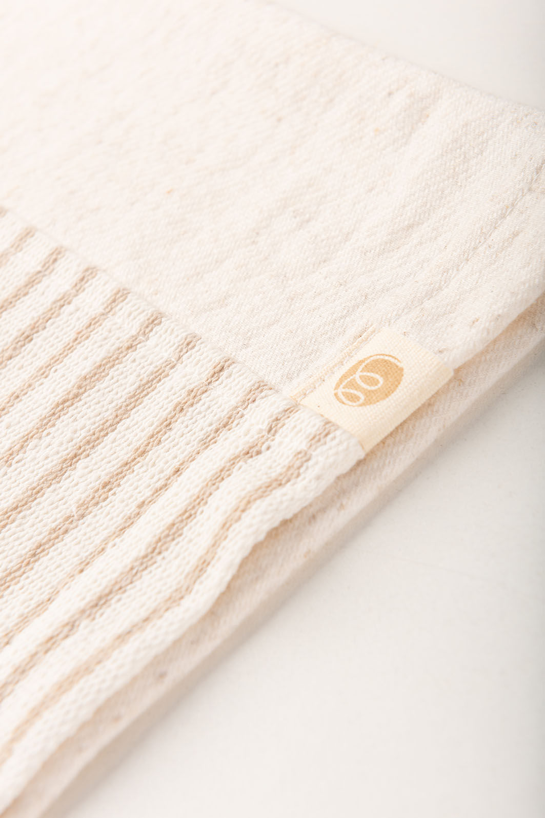 Blusa Infantil Moletom Duo Super Sustentável e Fio Reciclado Sustentável - Off Natural / Listrado Blusa Infantil Moletom Duo Super Sustentável e Fio Reciclado Sustentável - Off Natural / Listrado