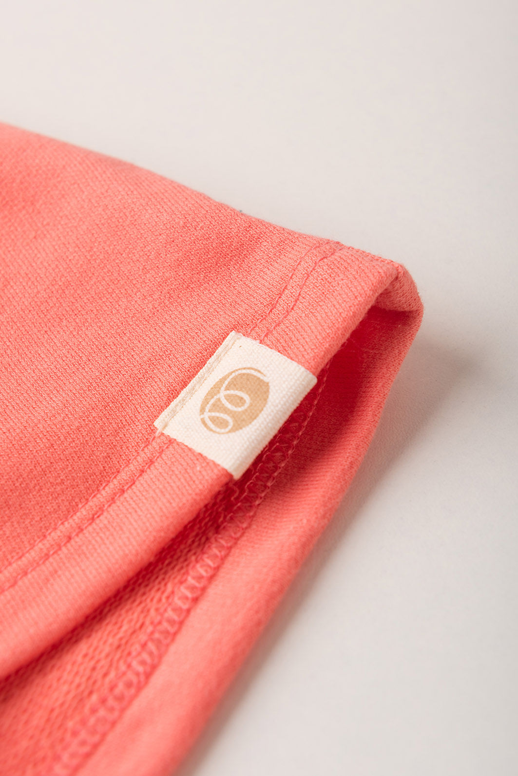 Shorts Menina Moleton 100% Algodão Sustentável - Rosa Coral