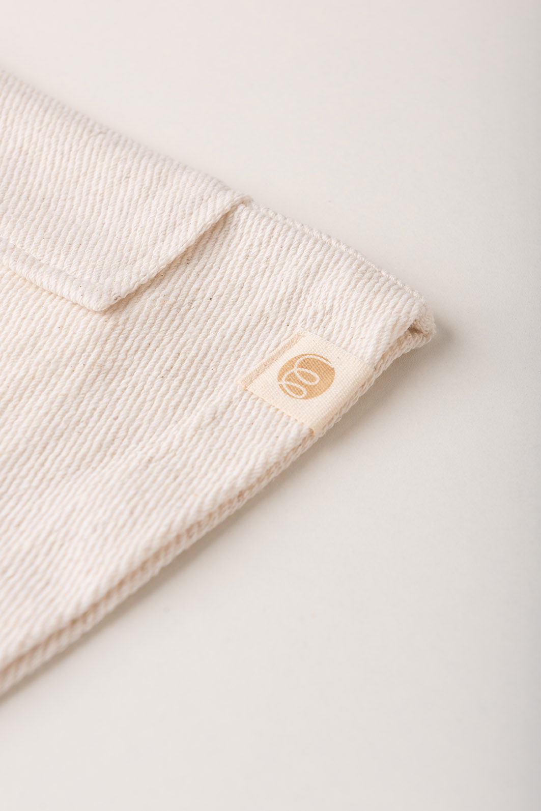 Saia Menina Com Shorts Moletom Super Sustentável - Off Natural